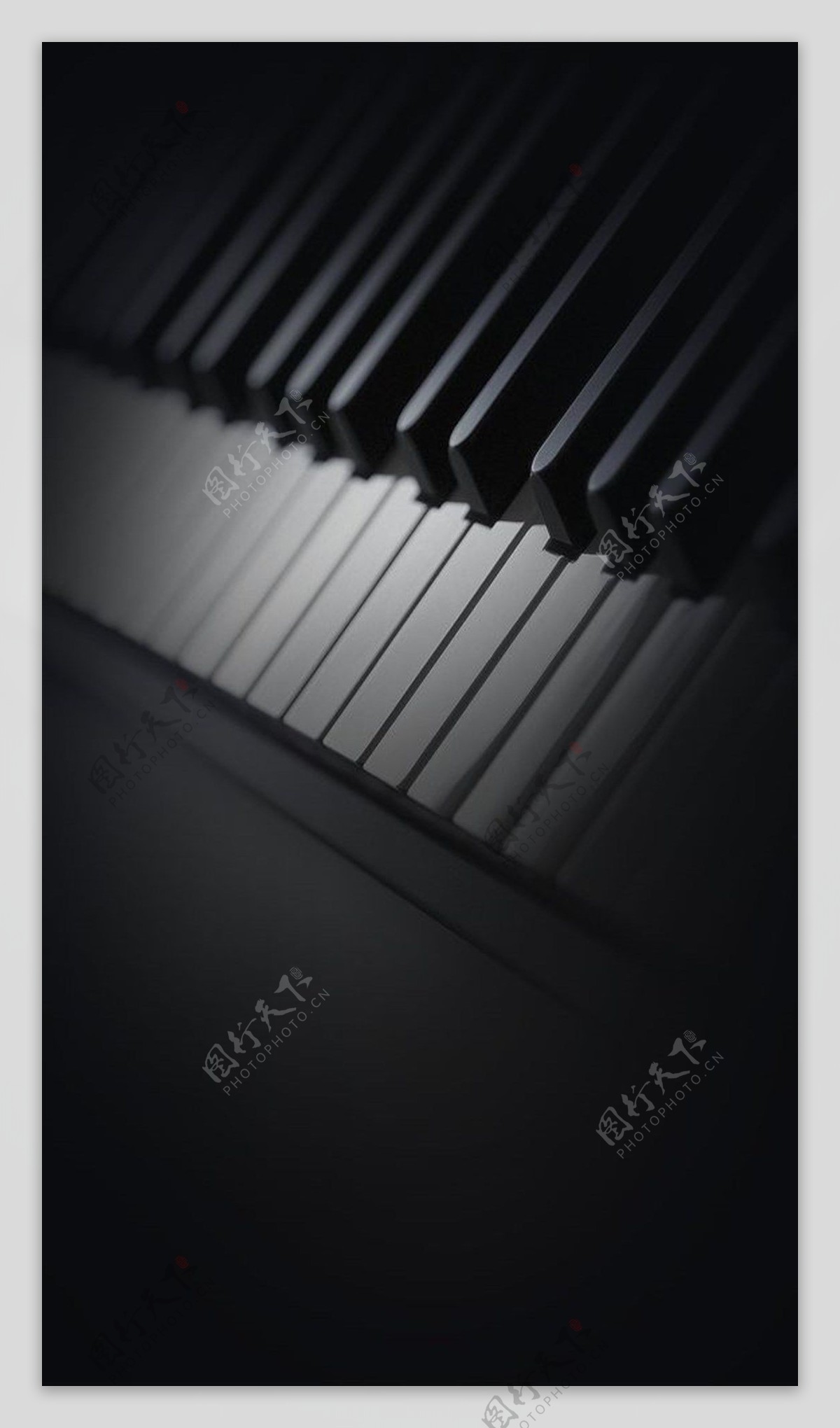 钢琴键盘H5背景素材
