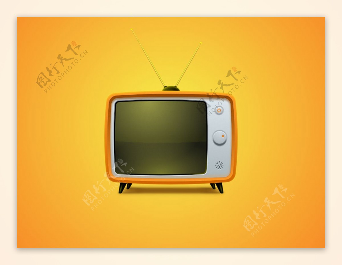 老式电视实物icon图标Sketch素材