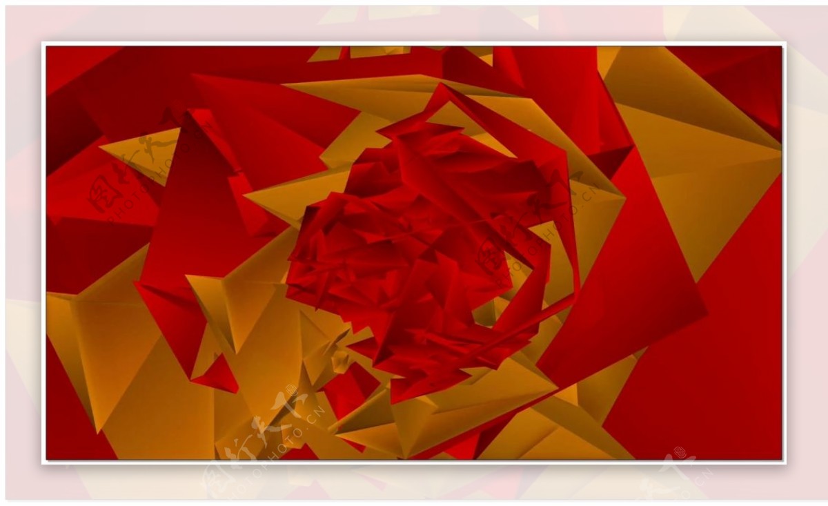 三角形红色动态视频素材