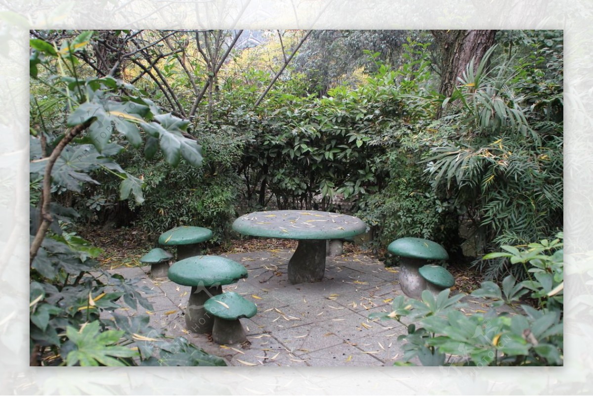 公园蘑菇凳子