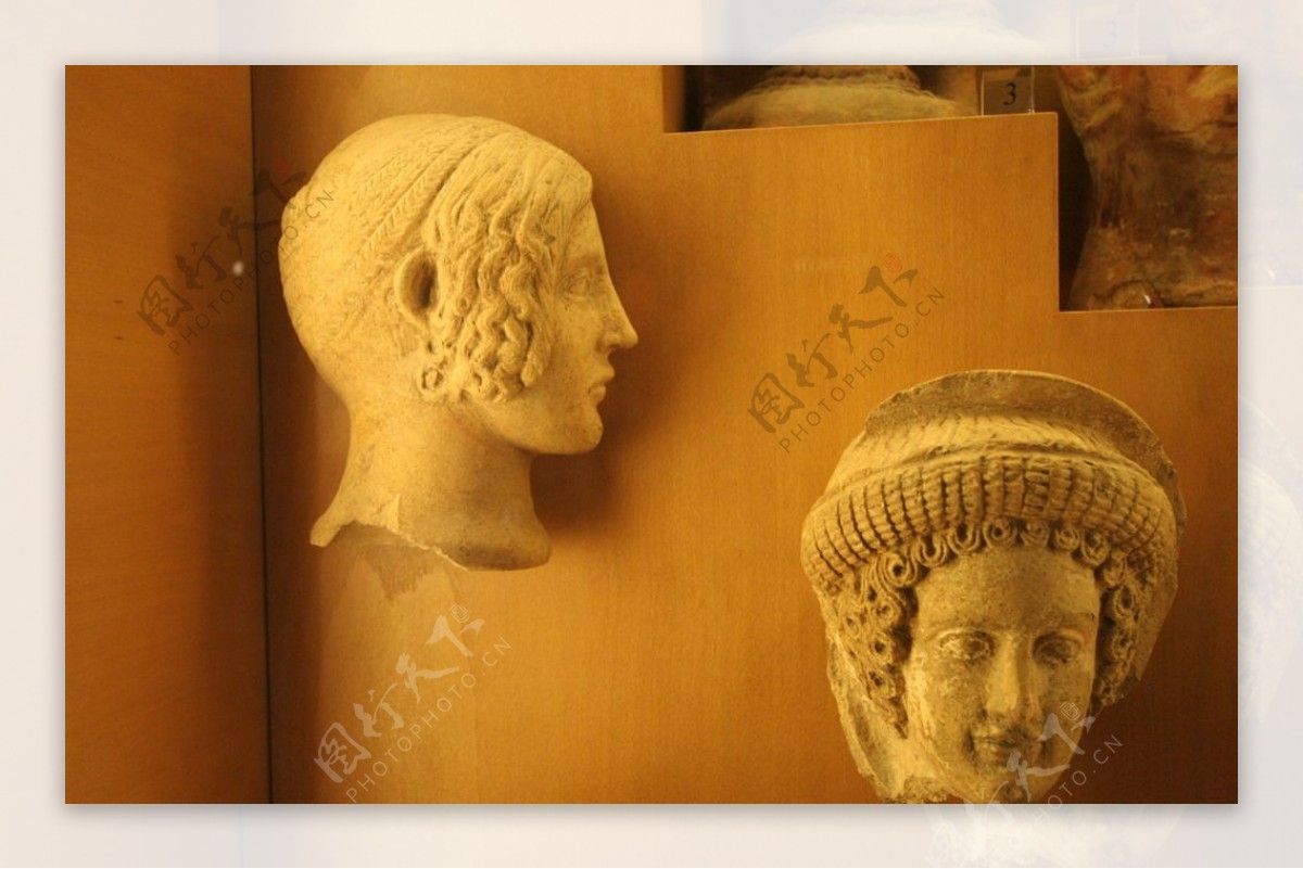 法国卢浮宫埃及古希腊雕塑双人