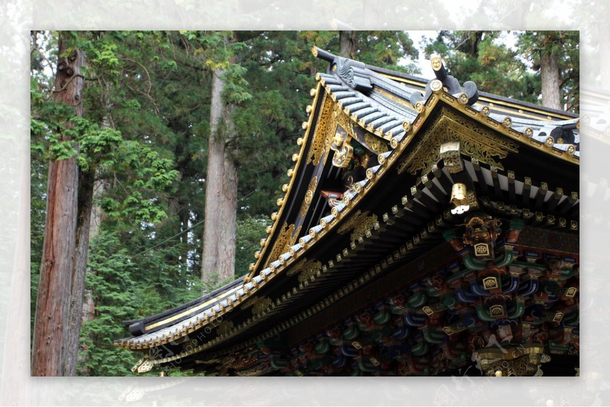 日光二荒山神社屋檐