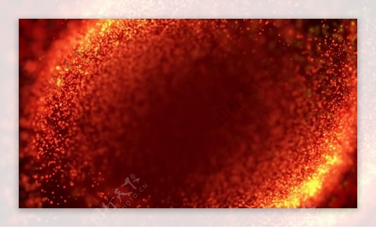 红色粒子飞散叠加视频素材