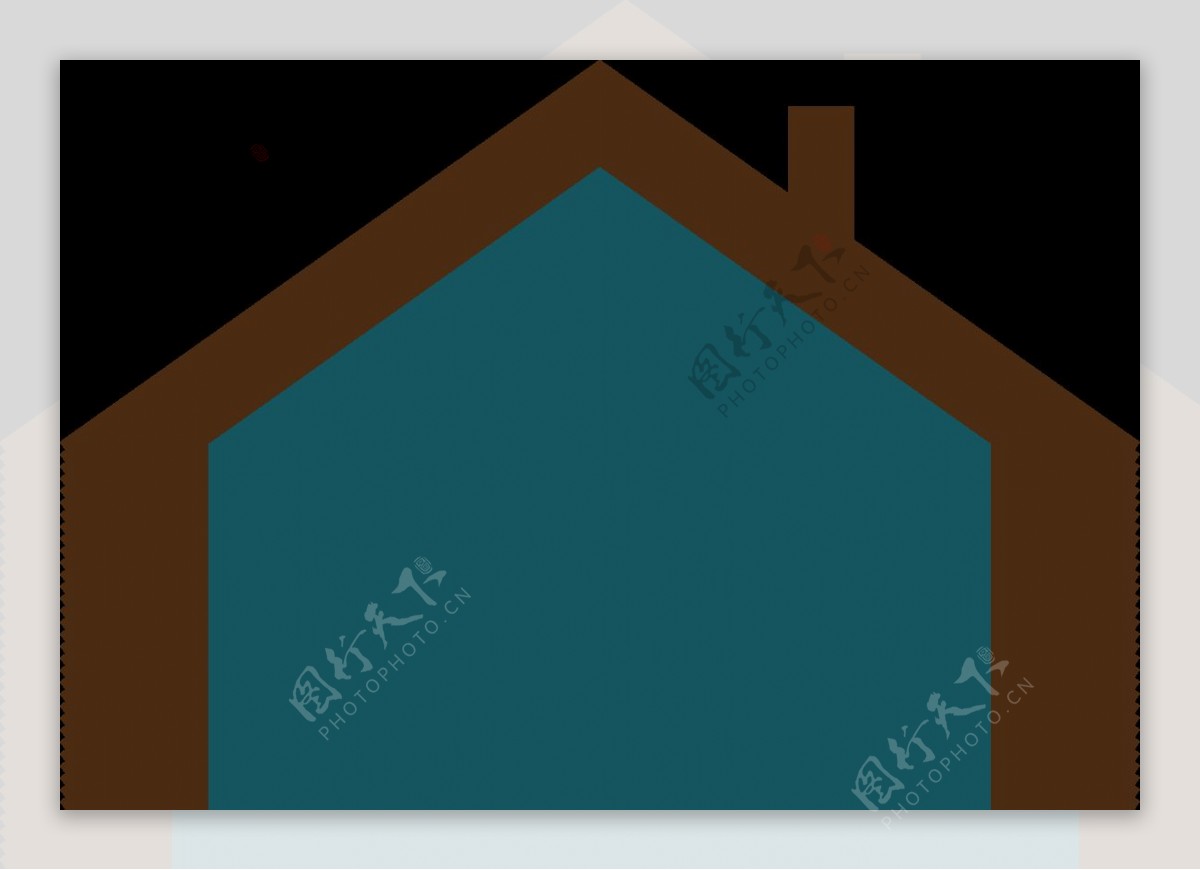 手绘房子侧面图免抠png透明图层素材