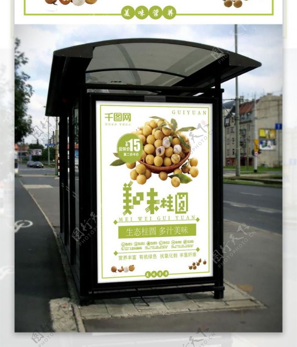 美味桂圆宣传海报