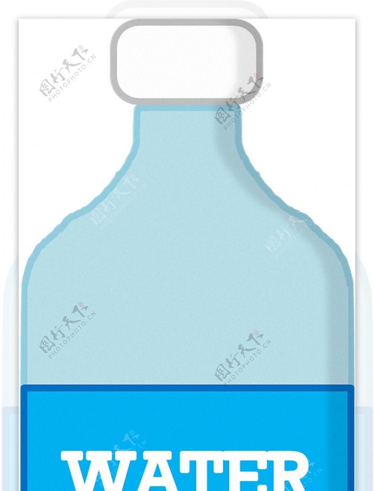 手绘卡通水瓶免抠png透明素材