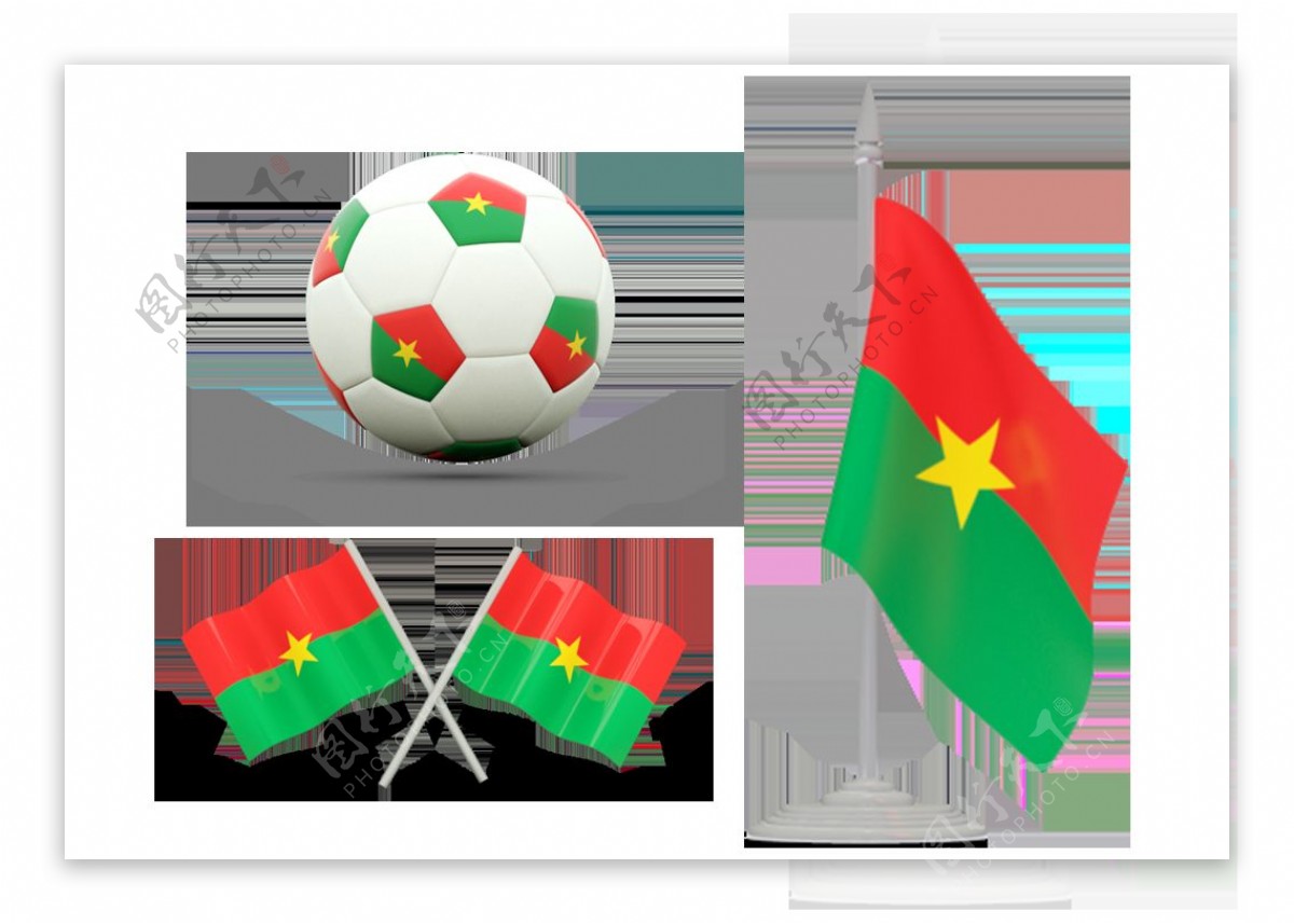 布基纳法索国旗免抠png透明图层素材