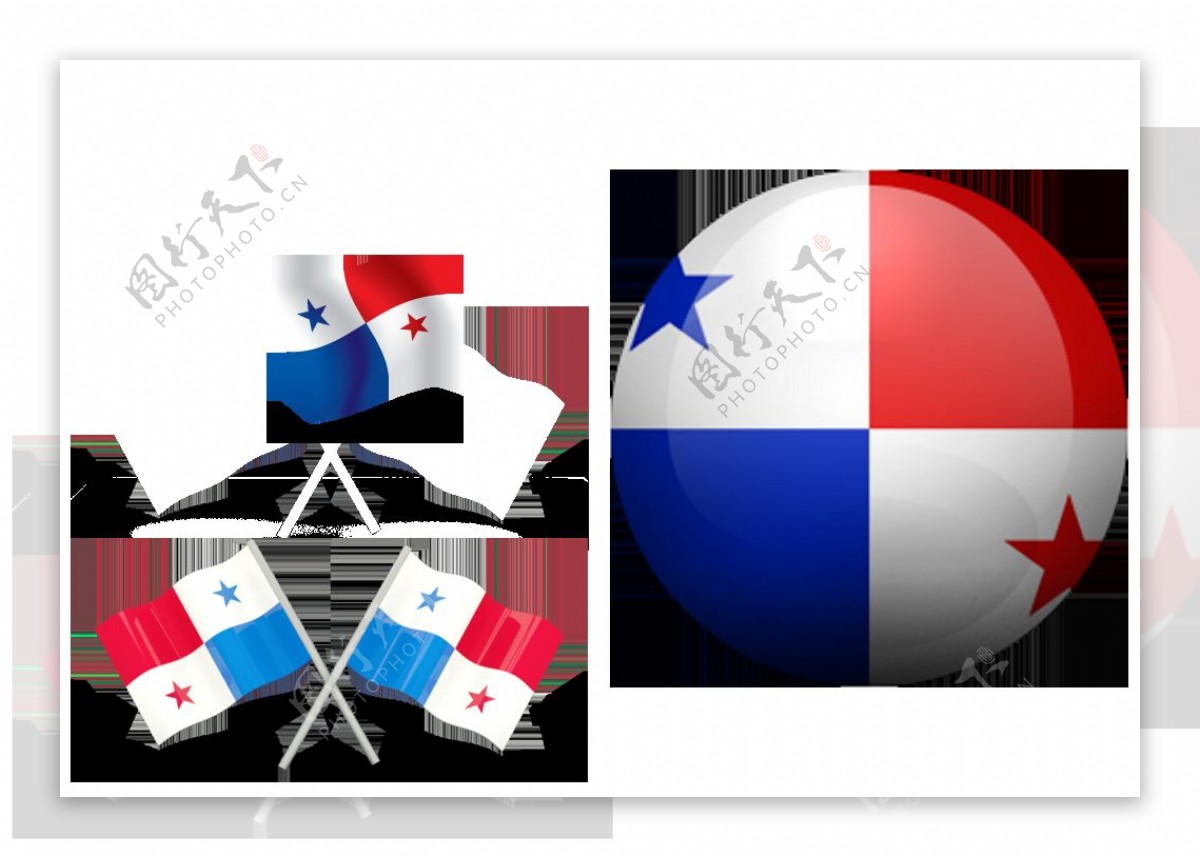 巴拿马国旗图标免抠png透明图层素材
