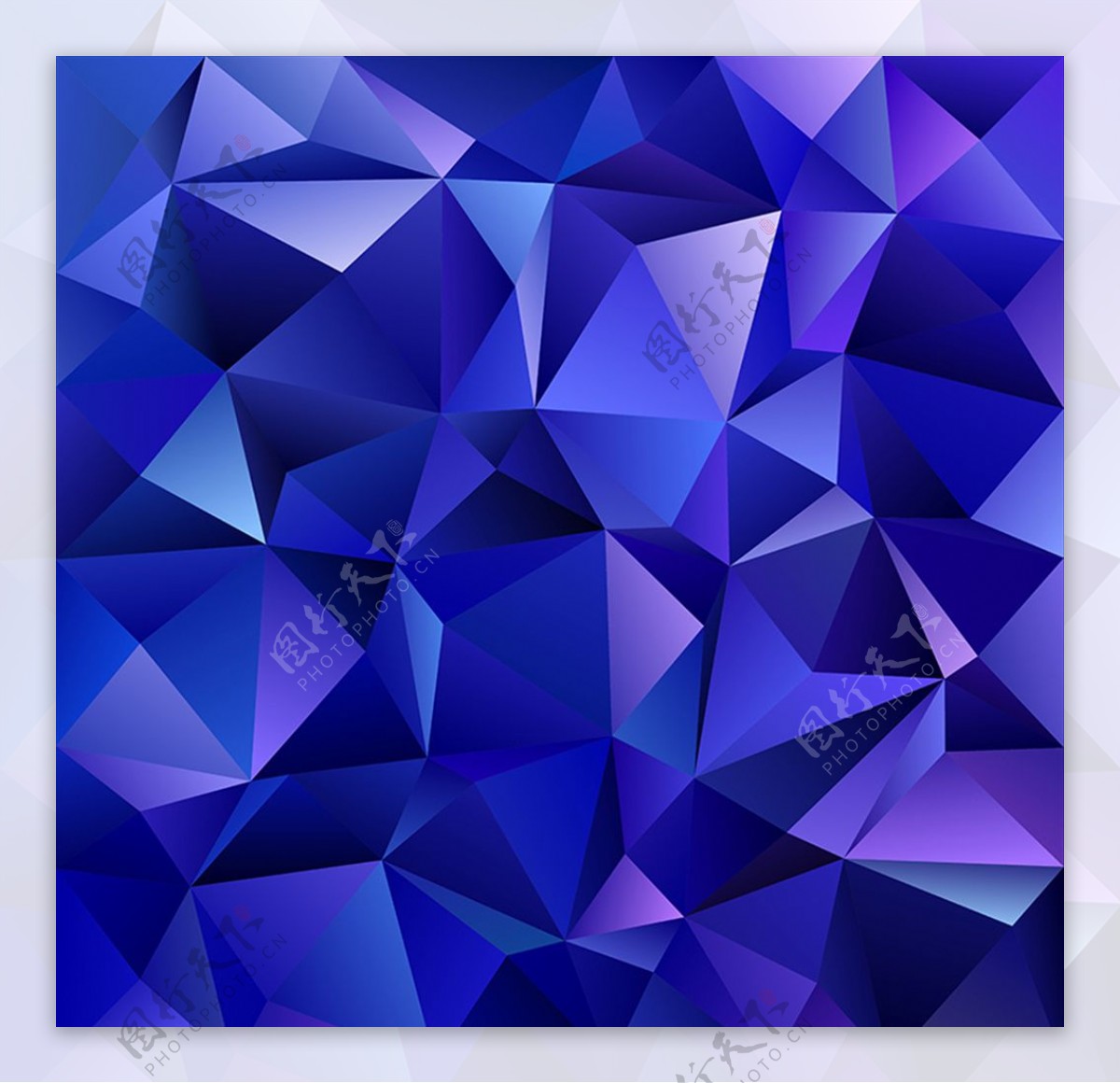 蓝色科技抽象几何图形背景
