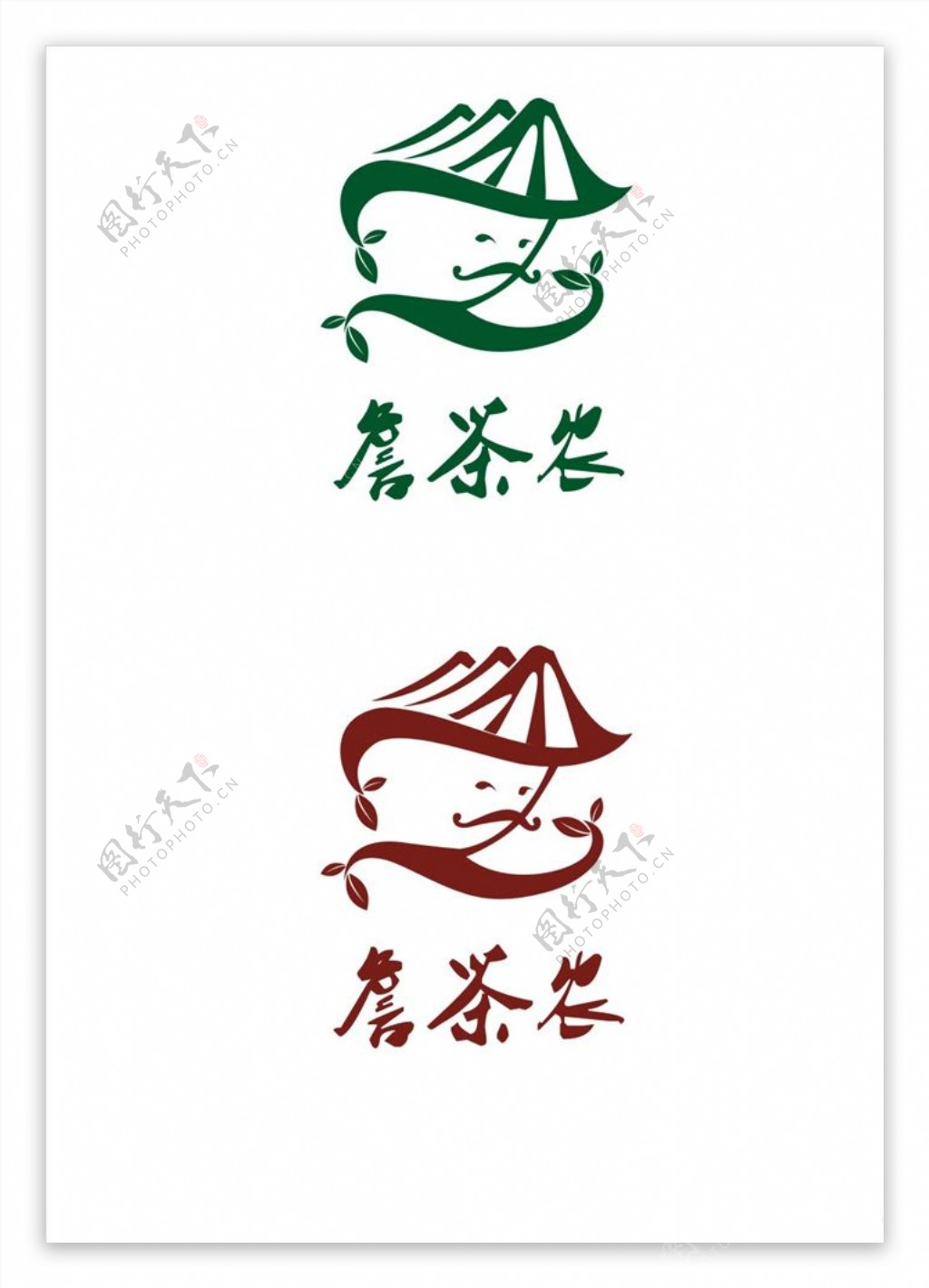 詹茶农logo设计