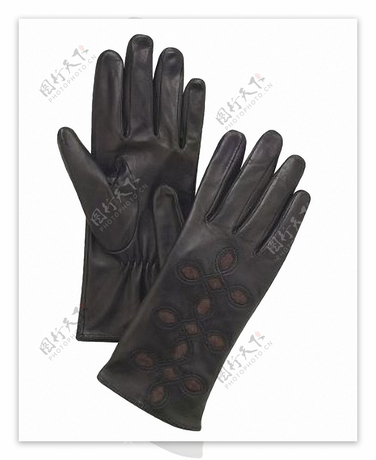 黑色冬季手套免抠png透明素材