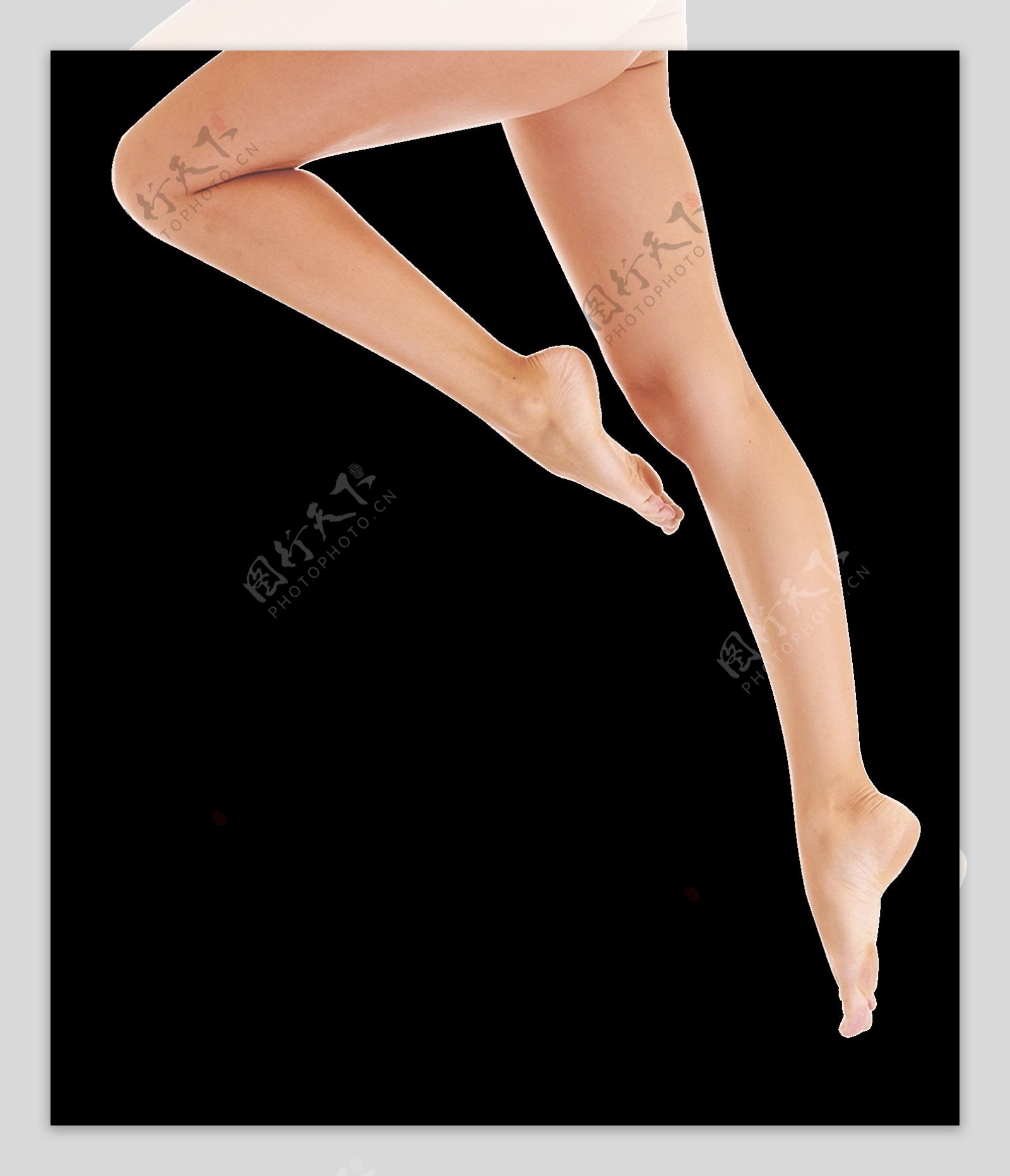 芭蕾舞漂亮美腿免抠png透明素材