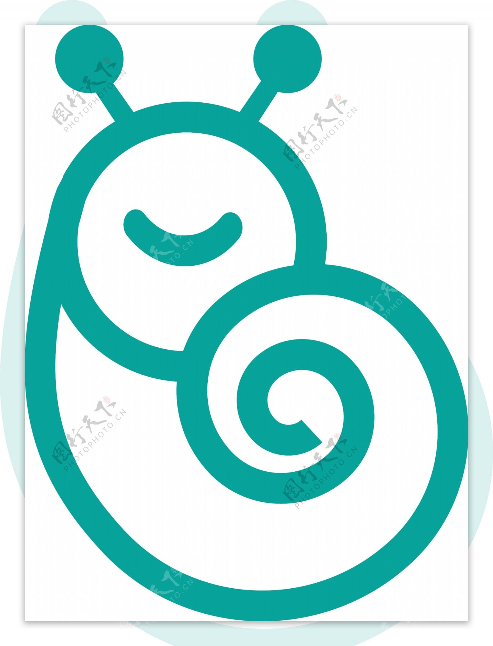 动物蜗牛logo