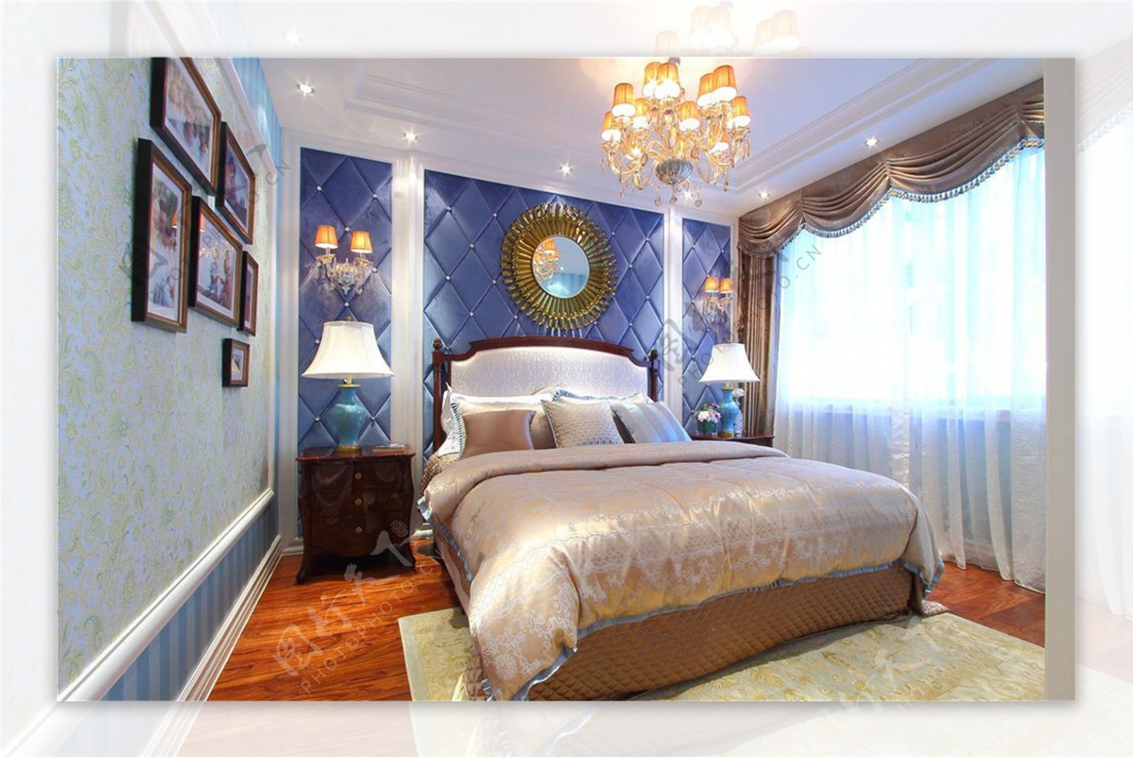 卧室装饰画欧式古典效果图