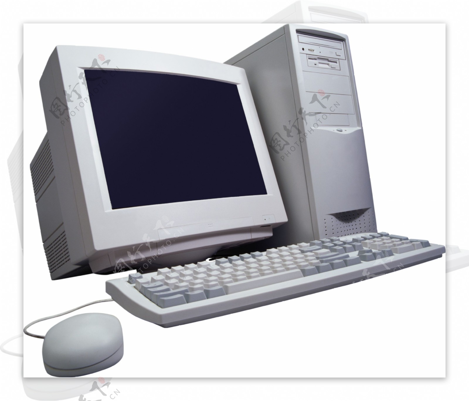 老式电脑显示器免抠png透明图层素材