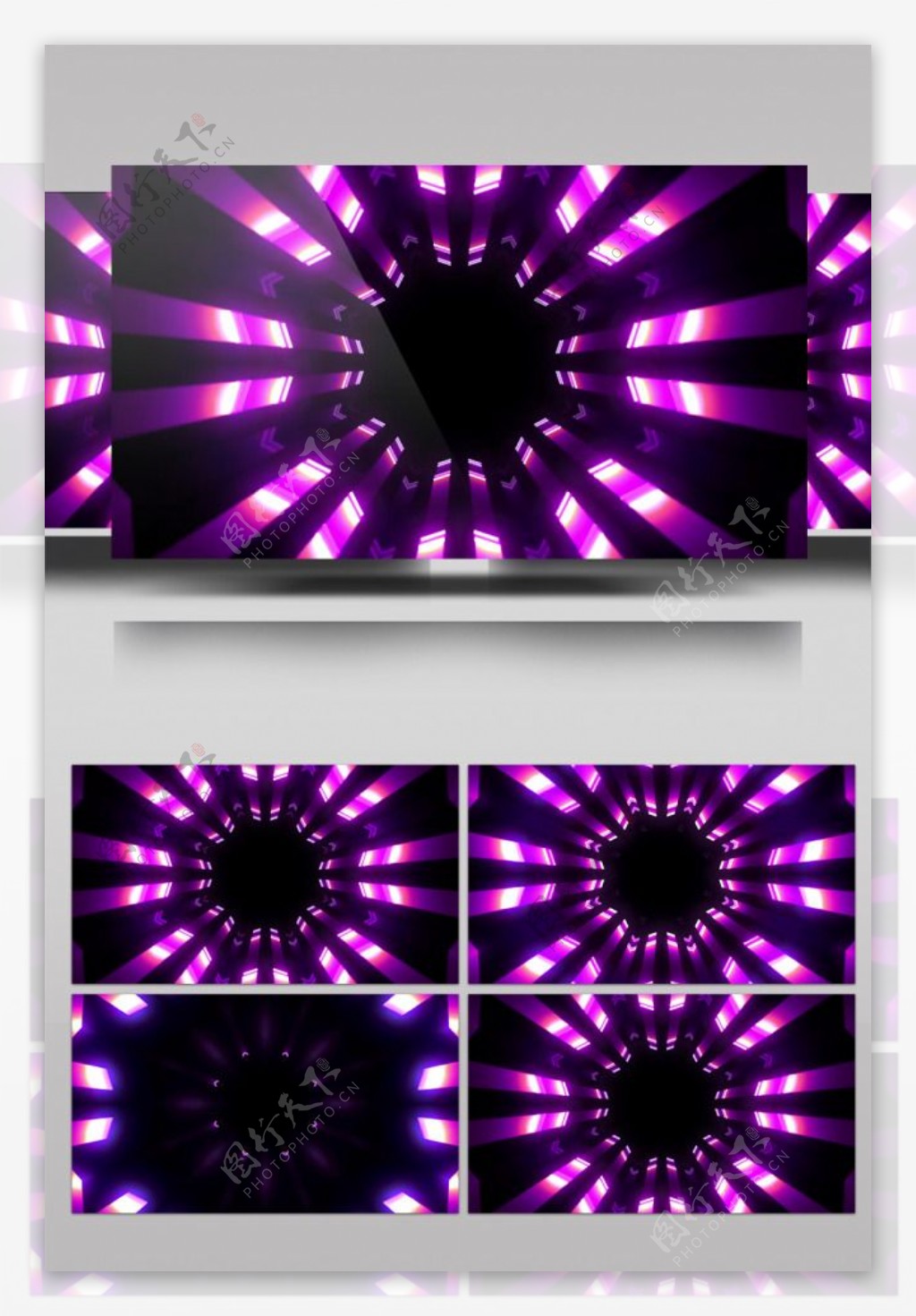 紫色烟花灯光效果动态视频素材