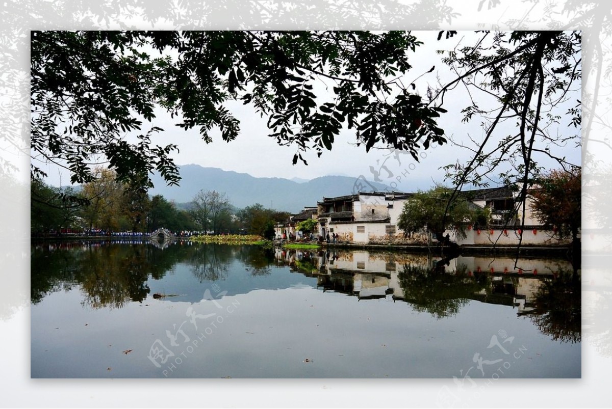 宏村门口远景