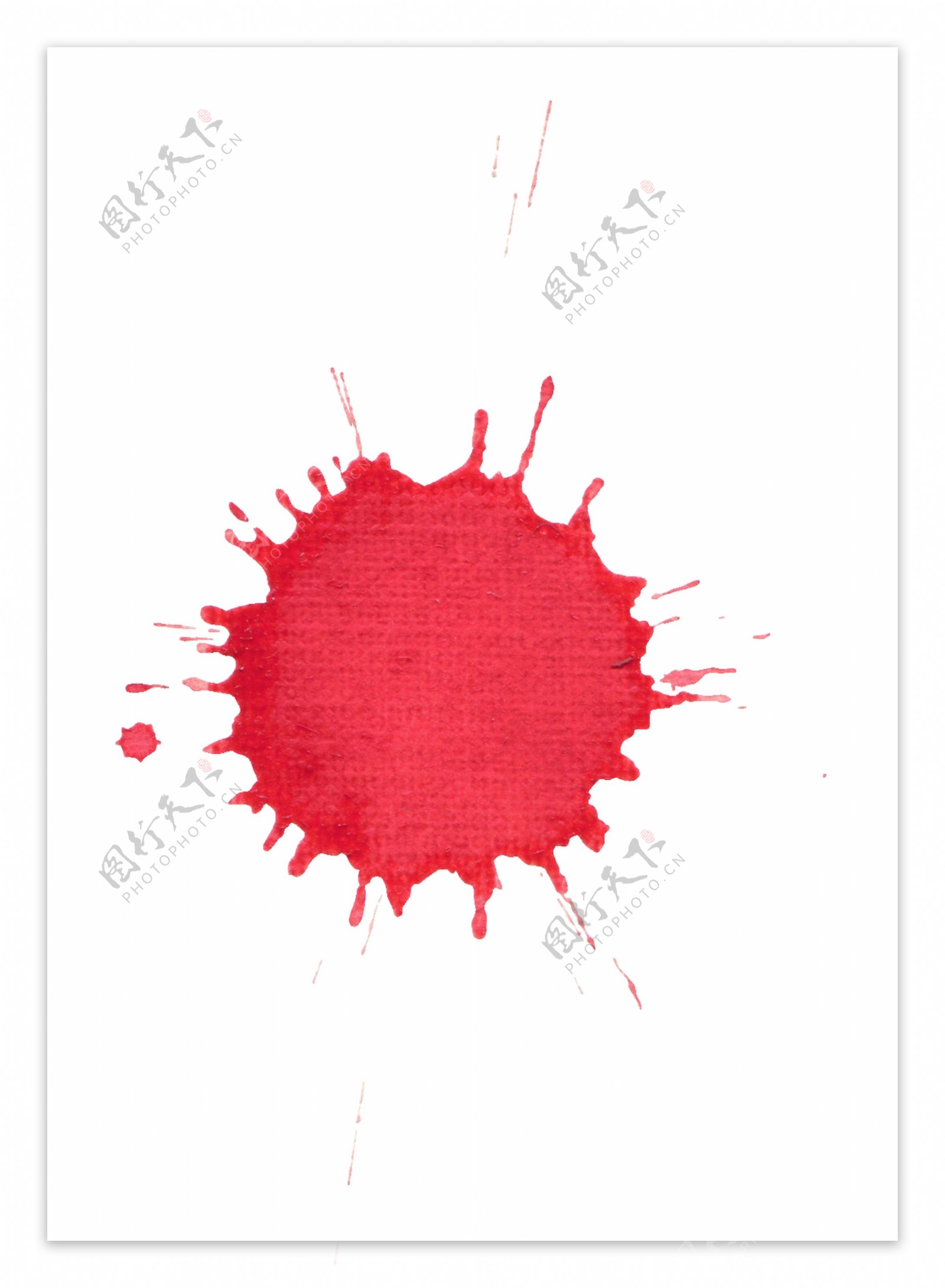红斑花纹卡通透明素材