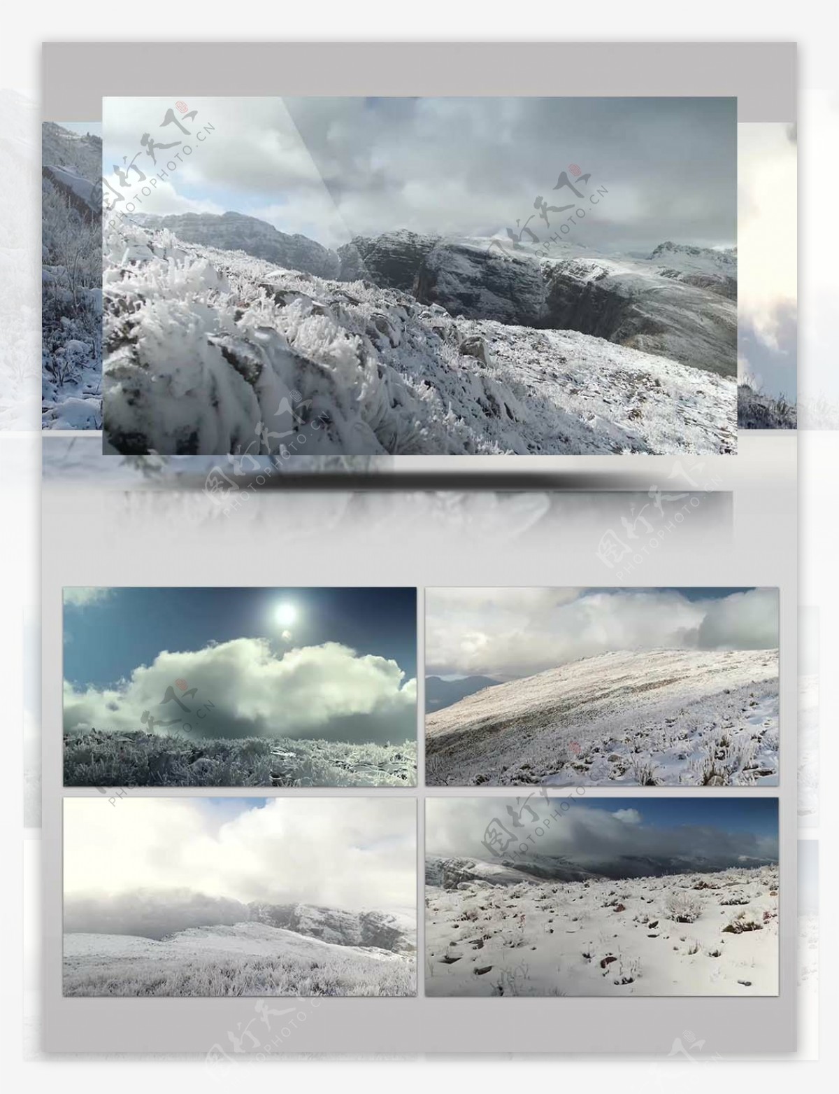 4K超清实拍雪景视频素材