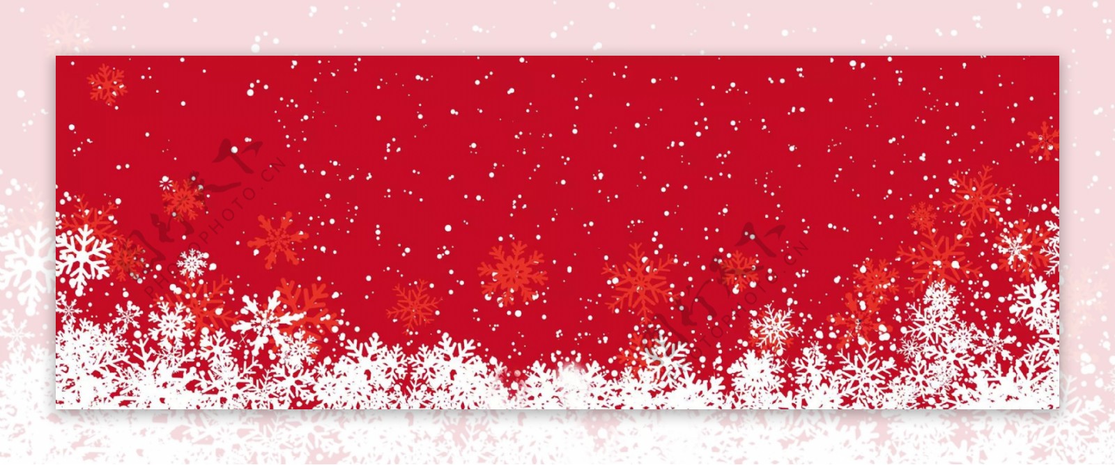 红白背景圣诞节素材
