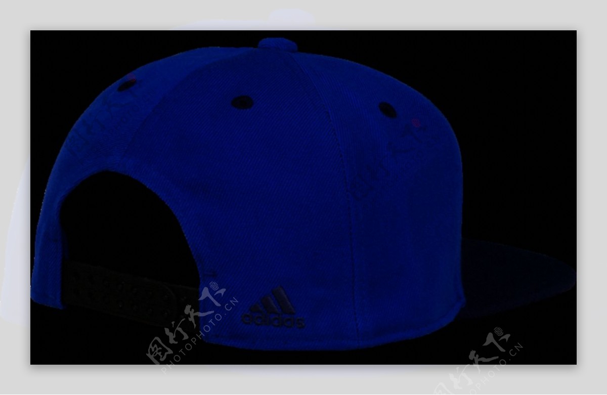 蓝色snapback帽子免抠png素材