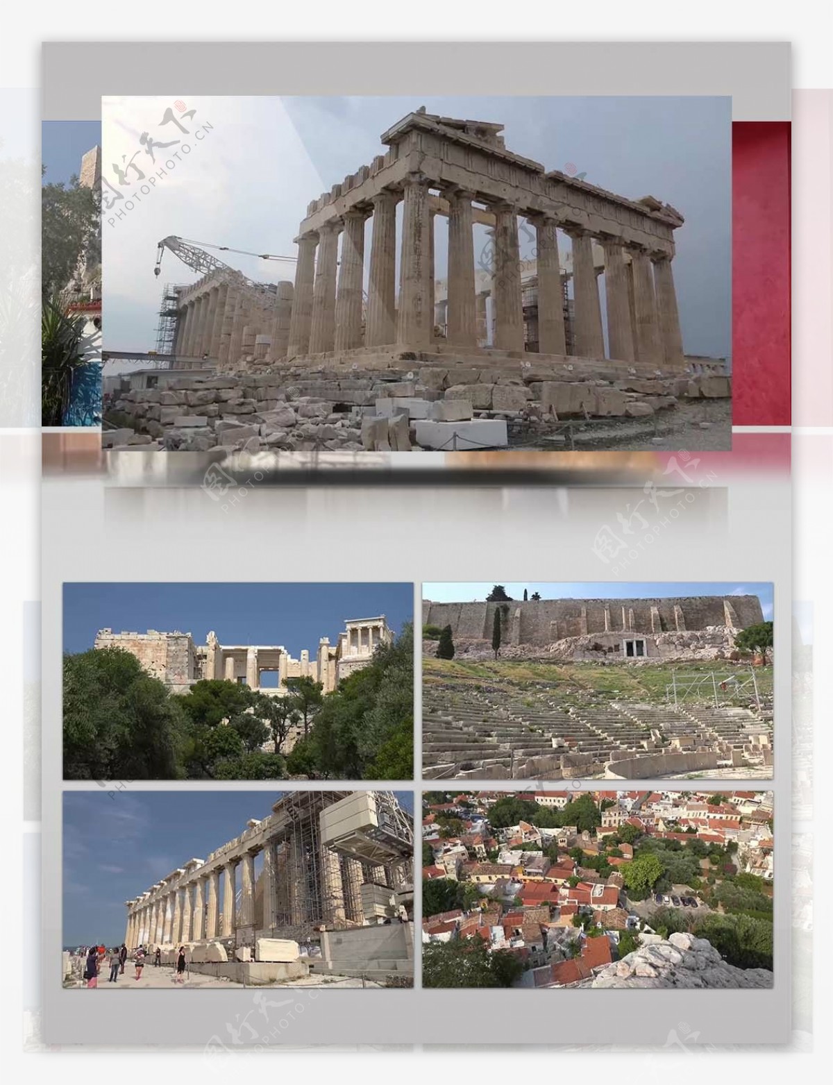 4K超高清实拍古希腊文明宣传视频素材