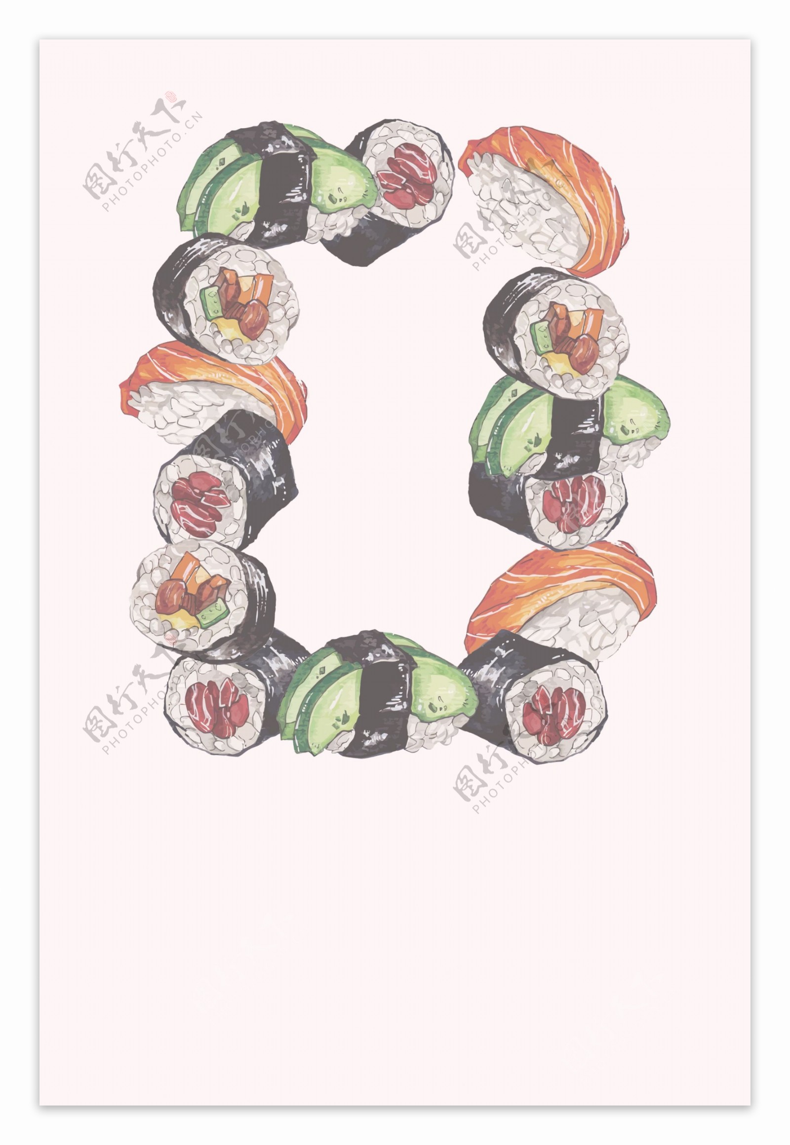 创意日系寿司海报