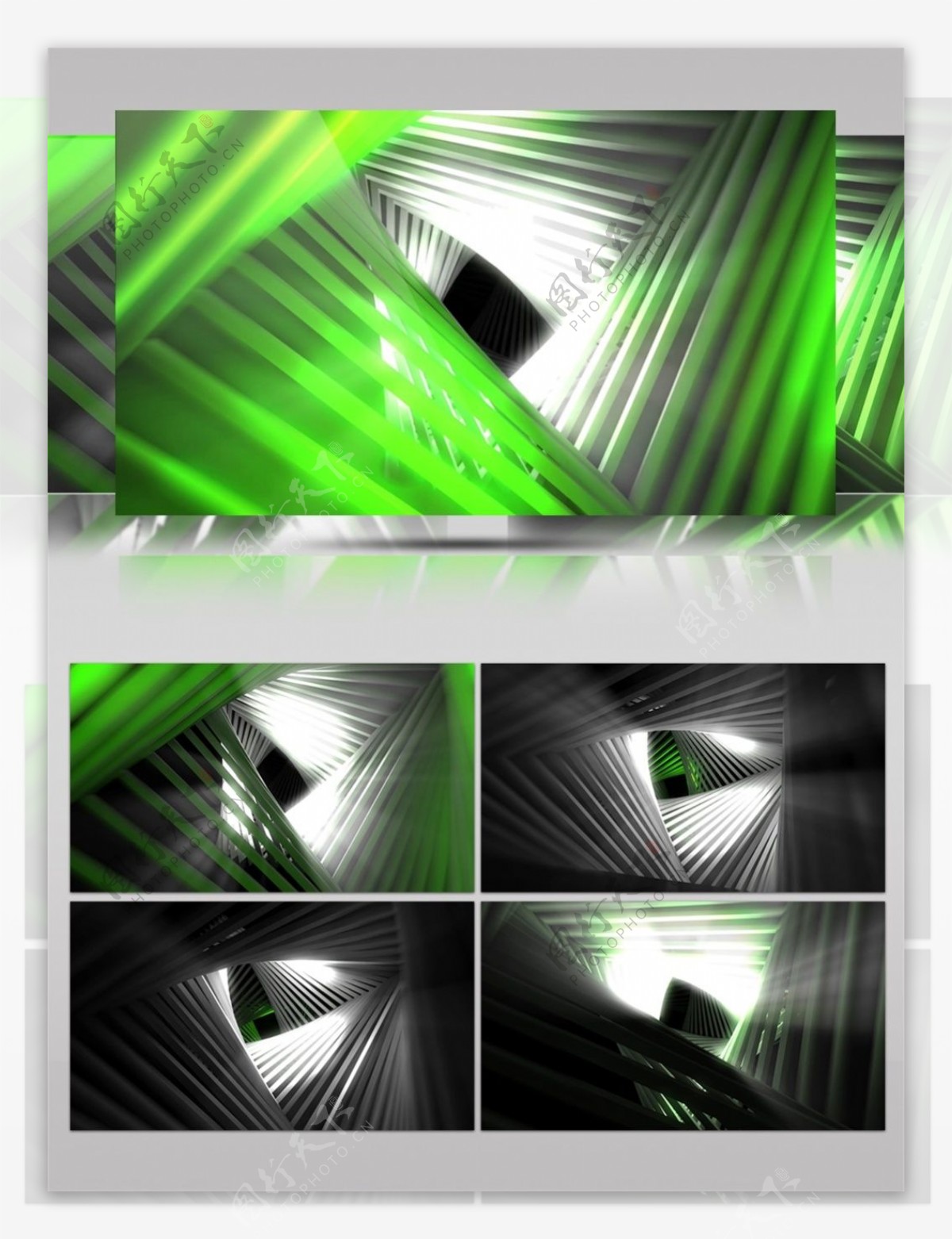 绿色芦荟光束视频素材