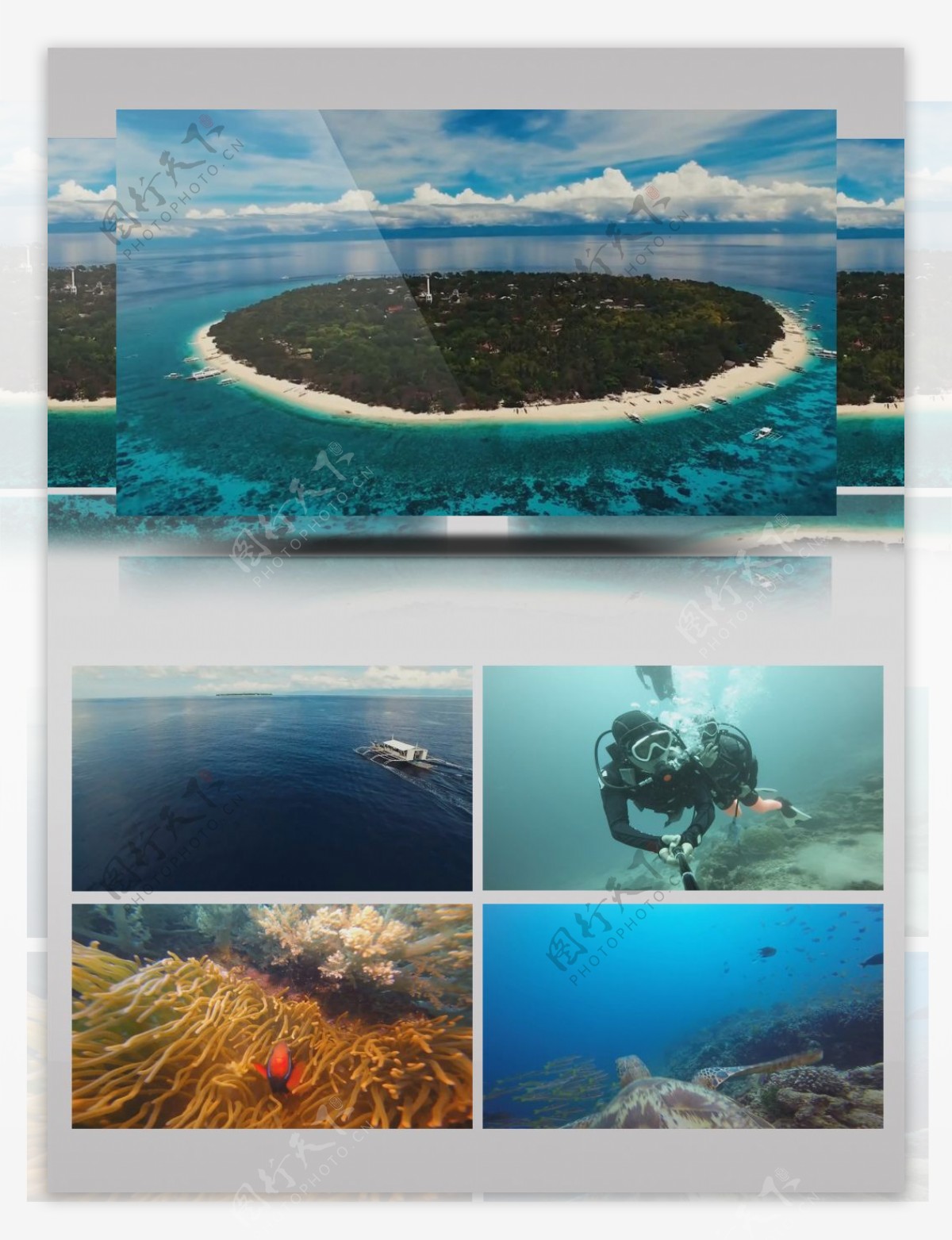 菲律宾薄荷岛旅游景点潜水唯美风光镜头