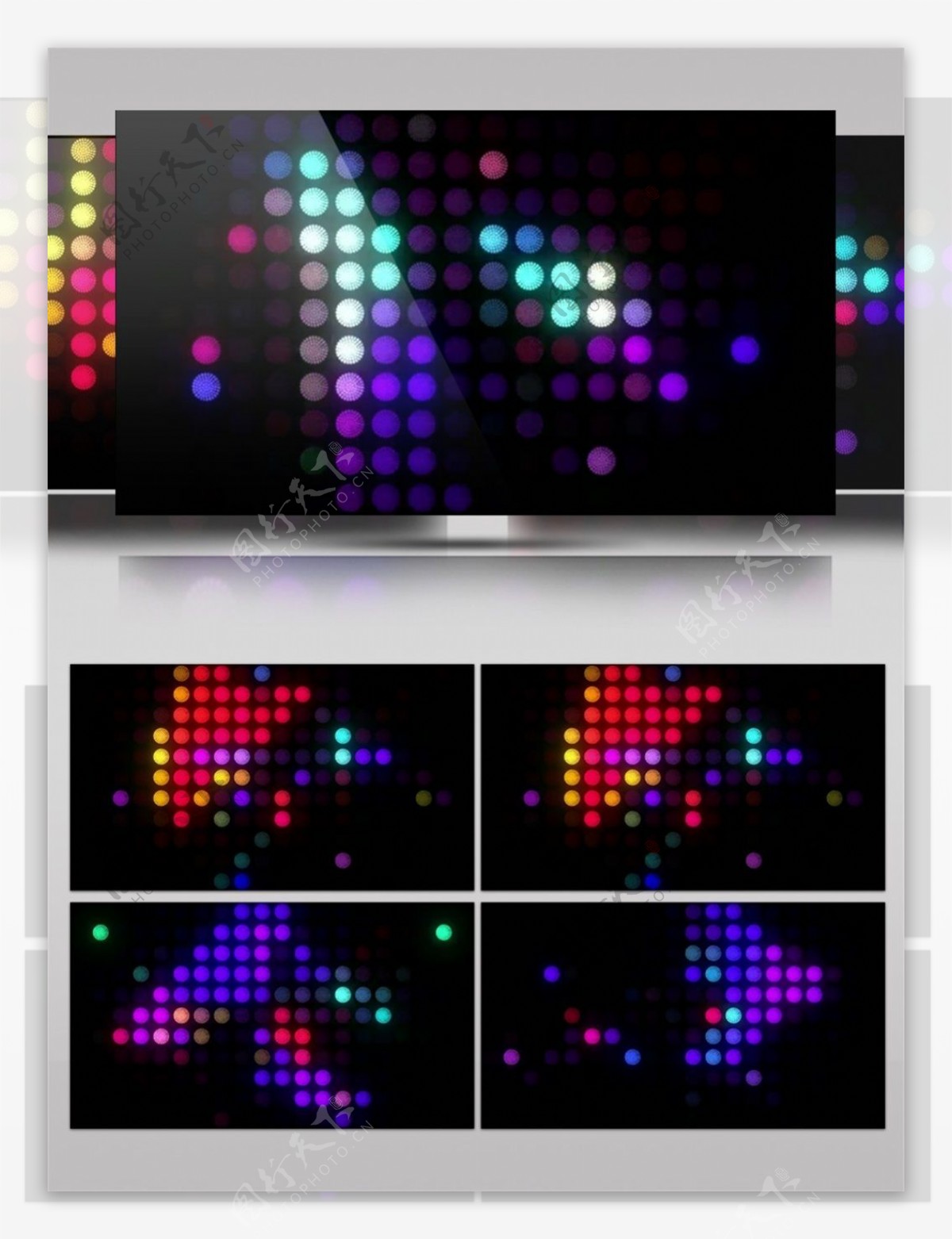 紫色点阵光斑视频素材