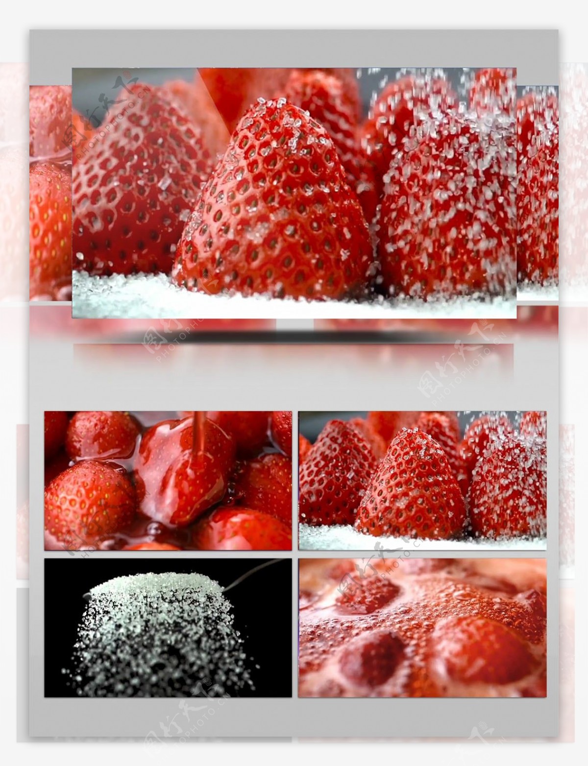草莓美食制作宣传视频素材