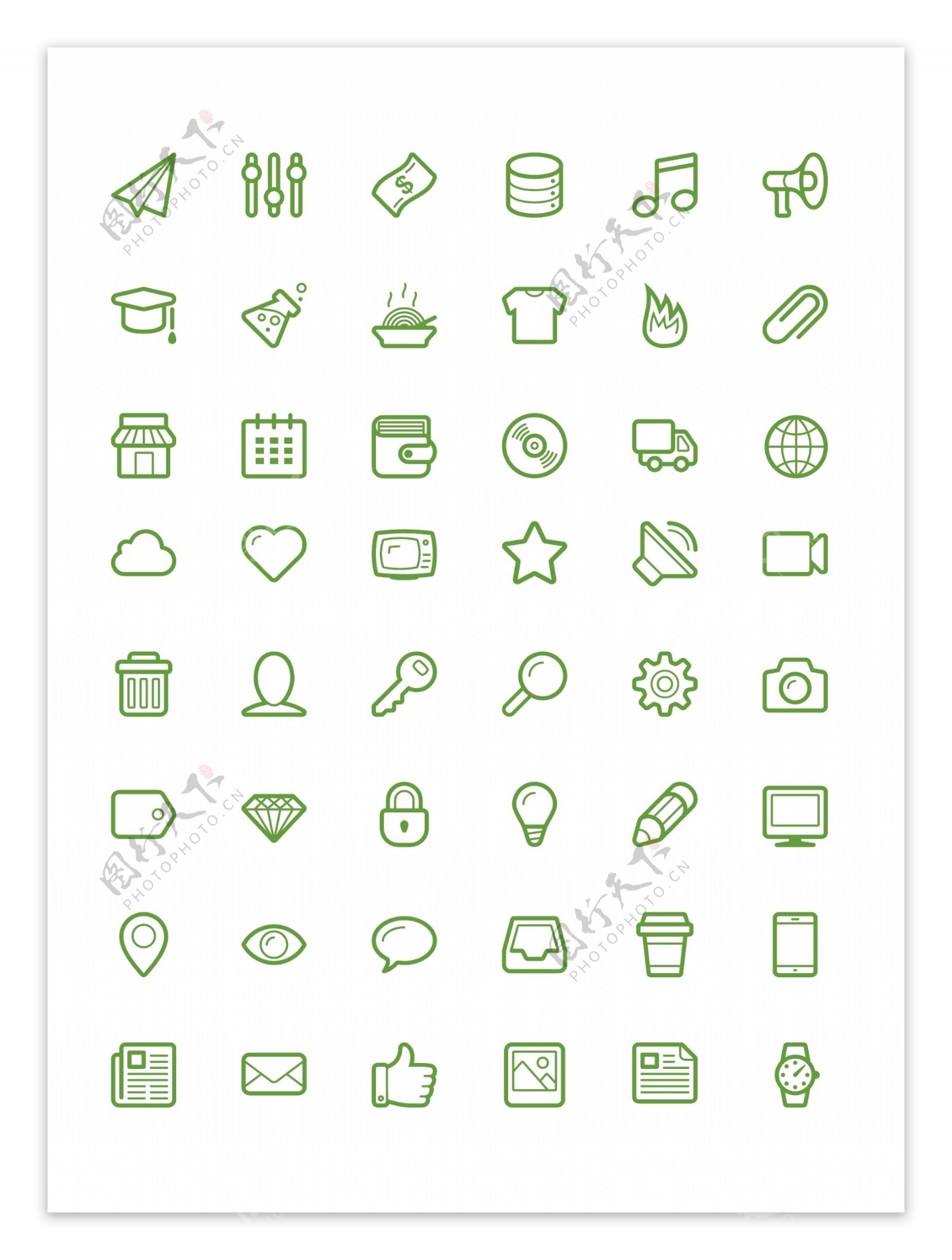 48个生活素材icons
