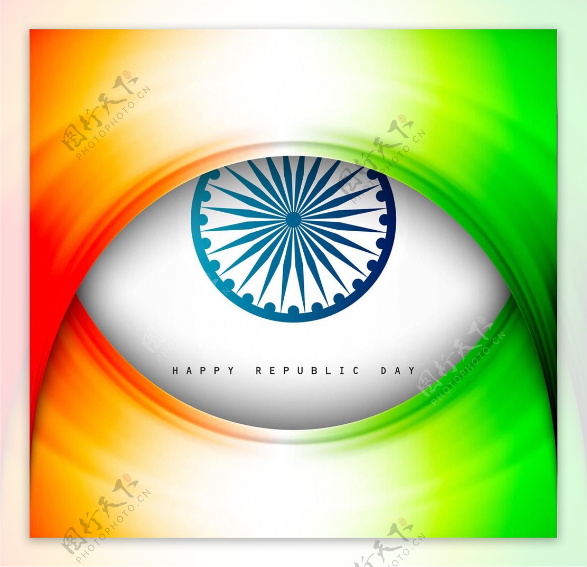 创意印度国旗图案