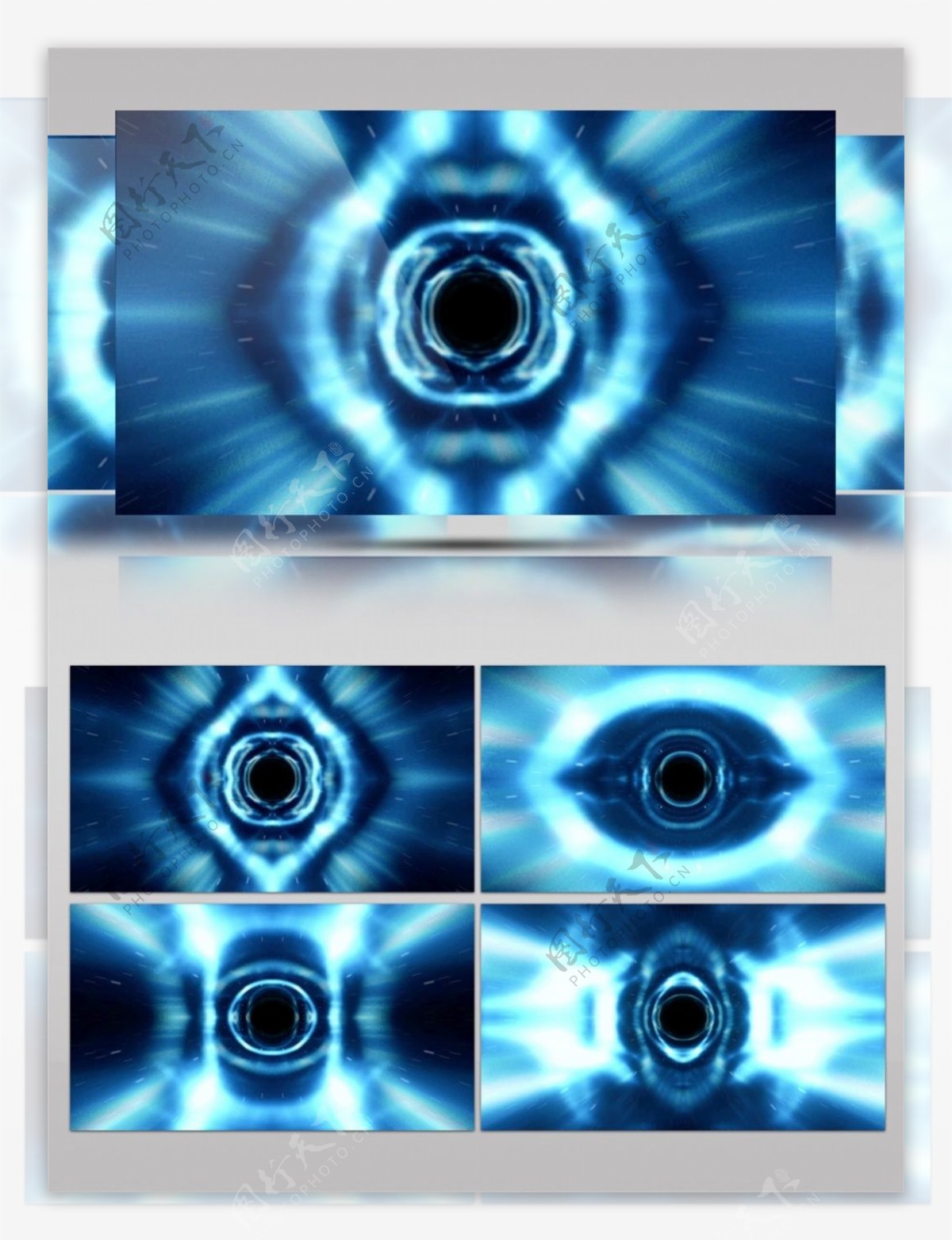 蓝光迷幻隧道动态视频素材