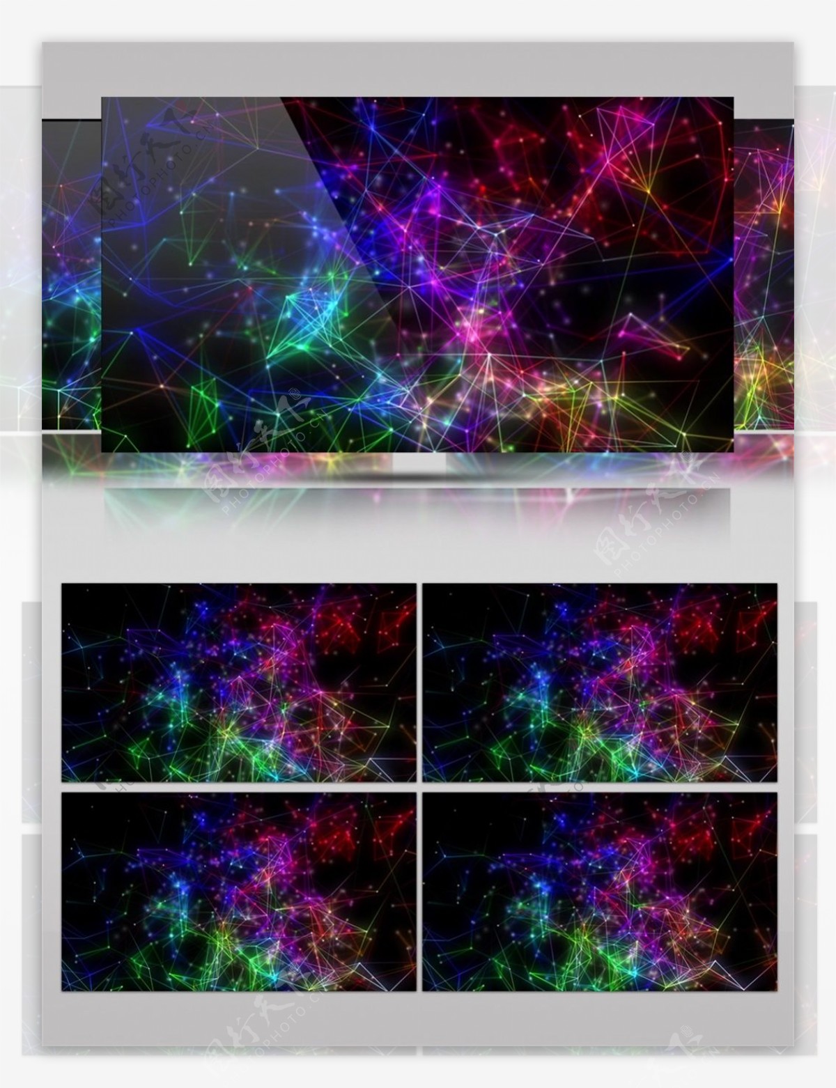 科技炫彩星空视频素材