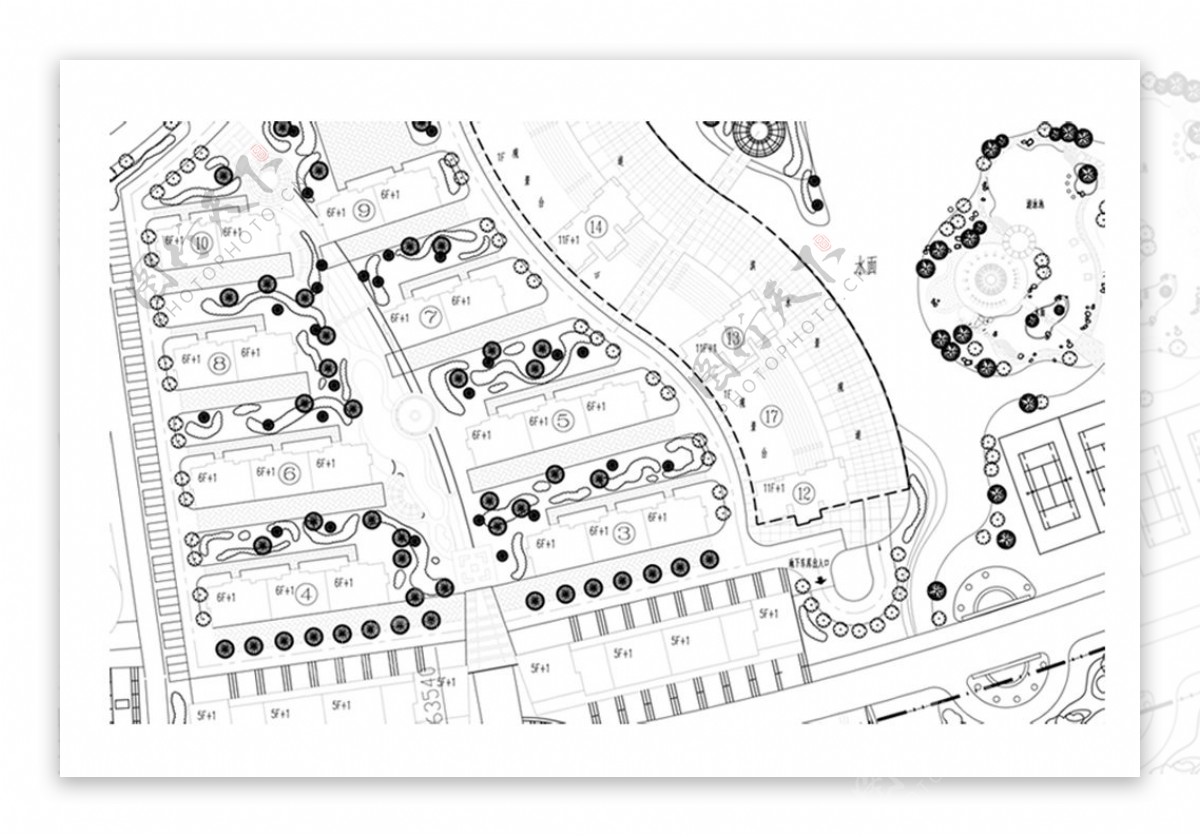 小区景观整体规划CAD方案