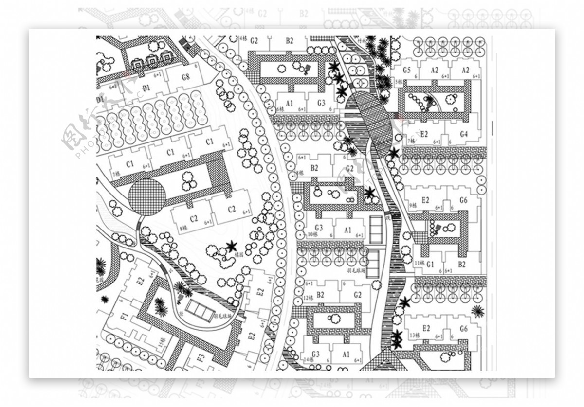 CAD景观规划方案图纸