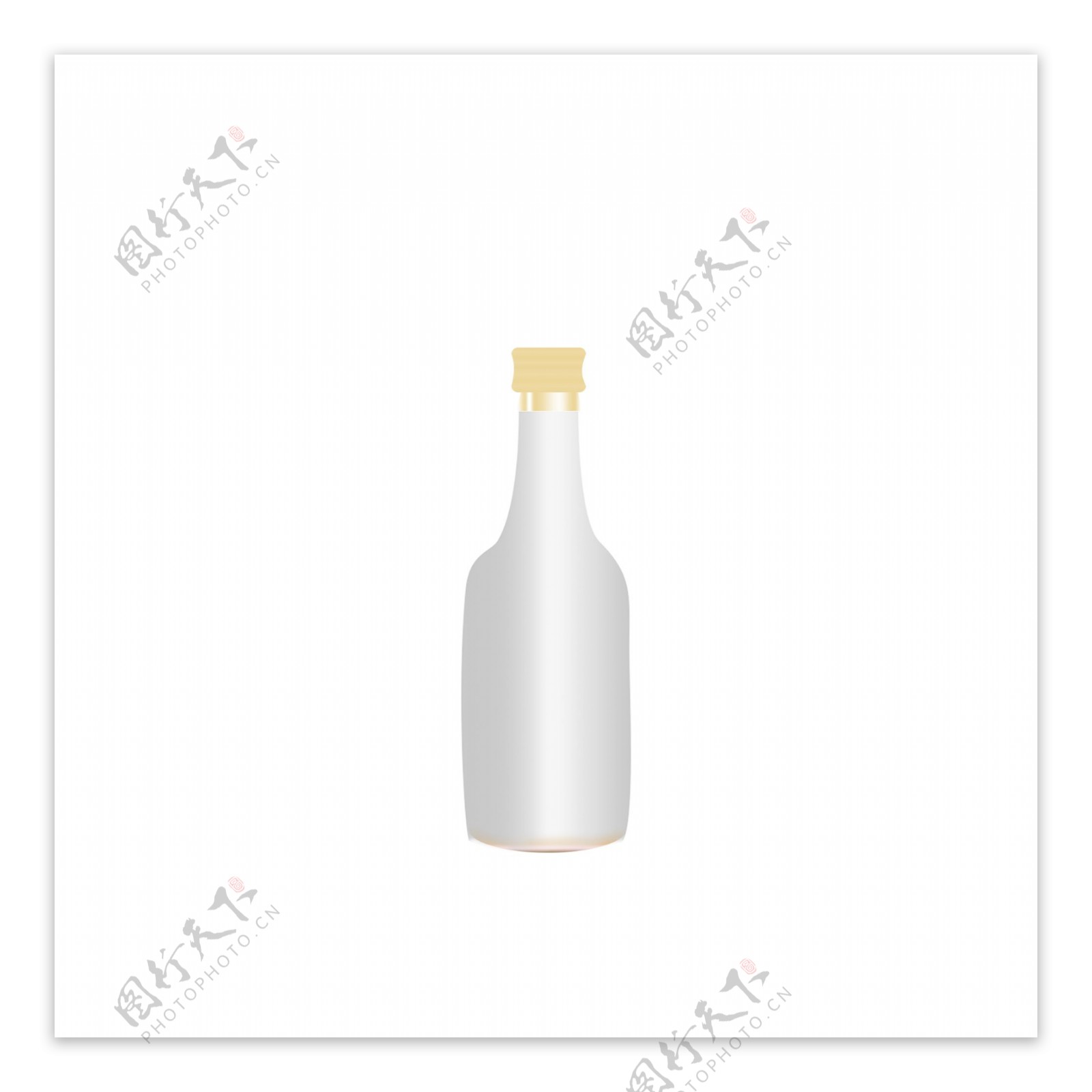 立体瓶子可商用手绘元素