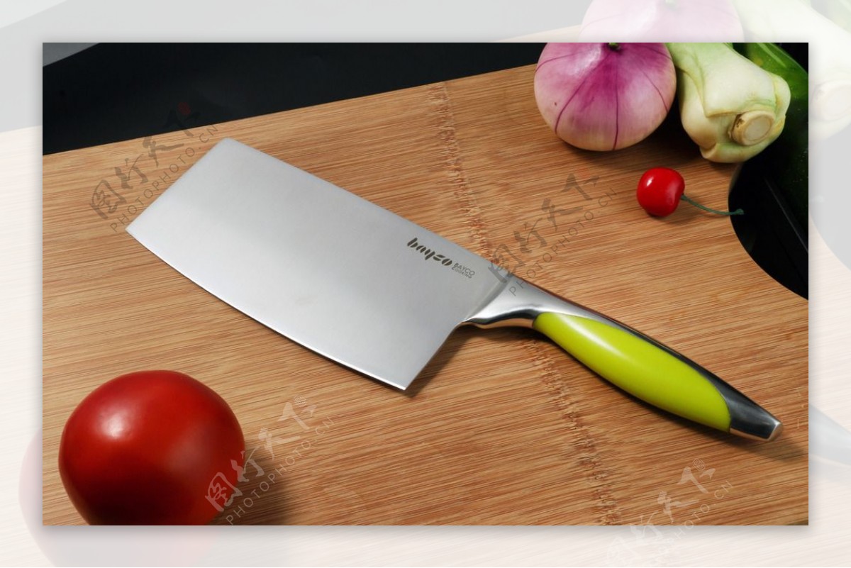 不锈钢菜刀厨房高清摄影