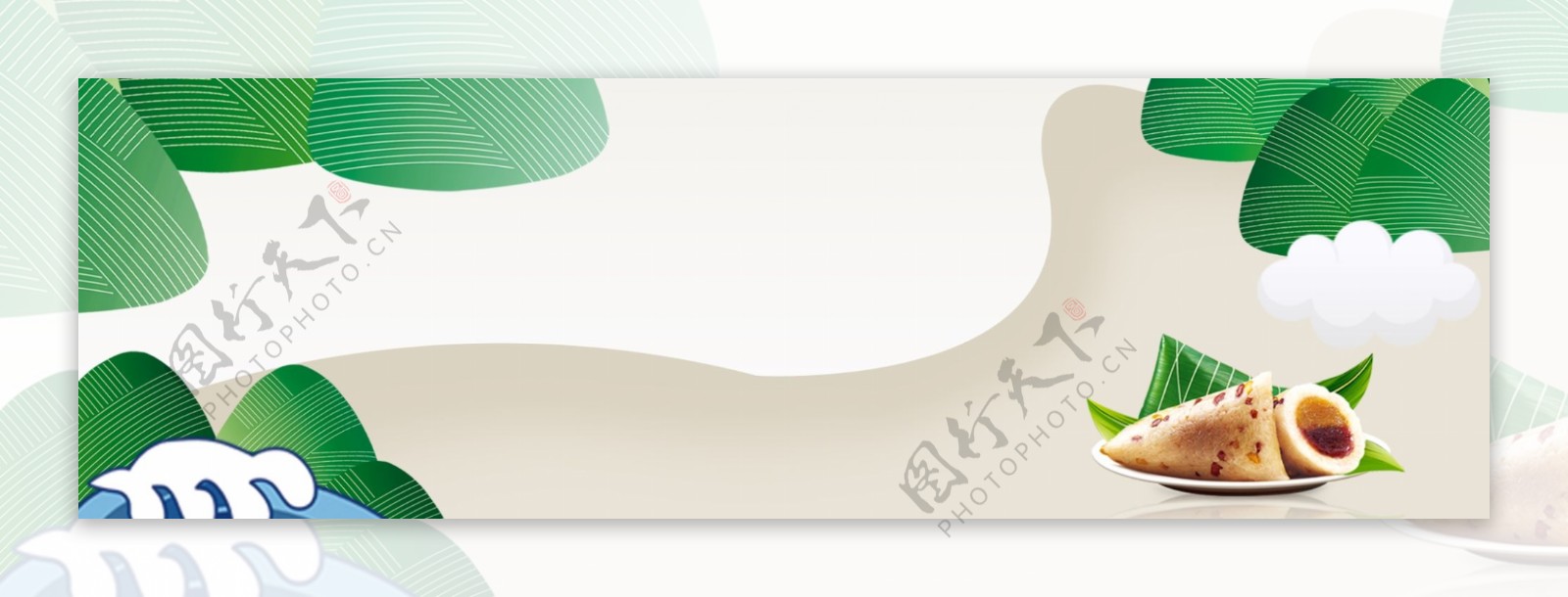 传统端午节banner背景图