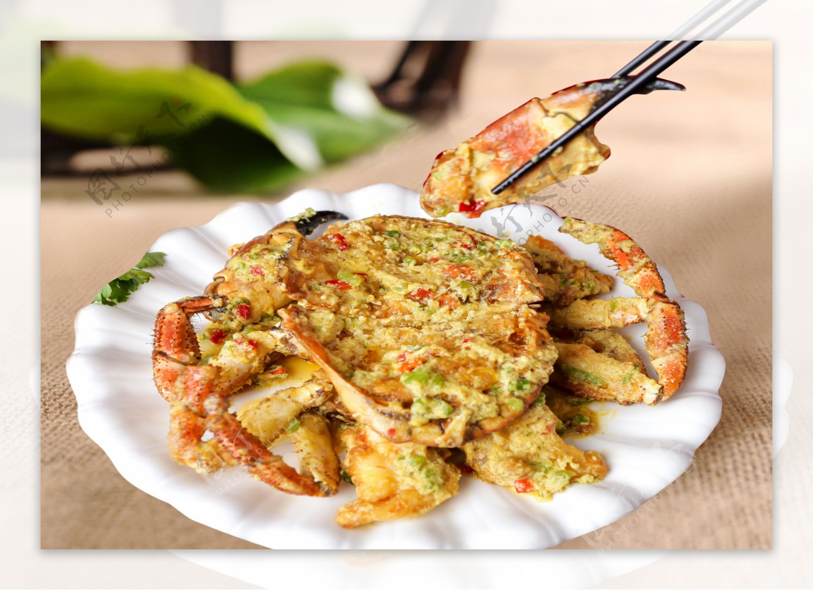 咖喱焗面包蟹咖喱蟹