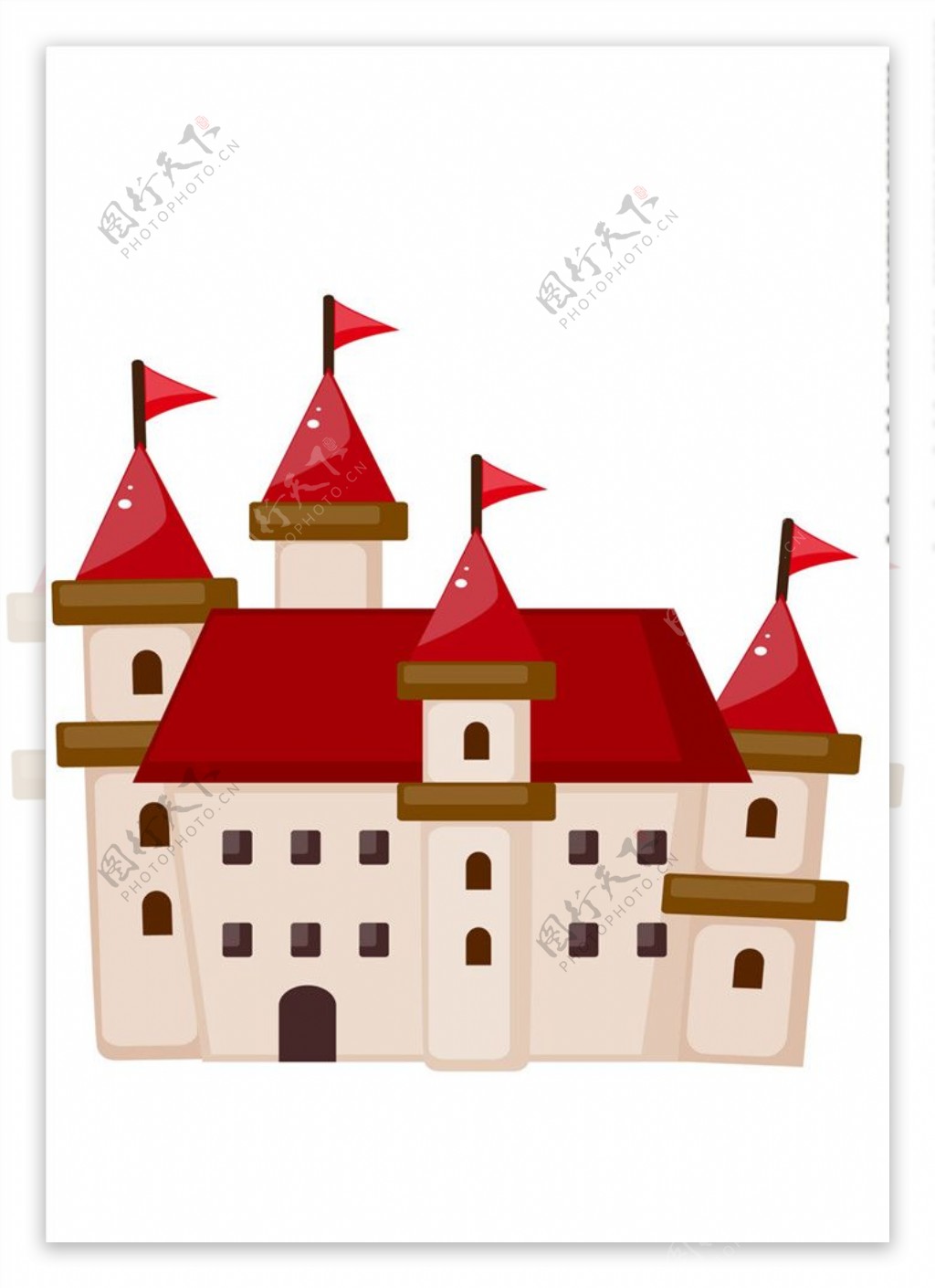 城堡小插图元素