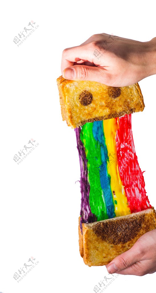彩虹吐司蛋糕
