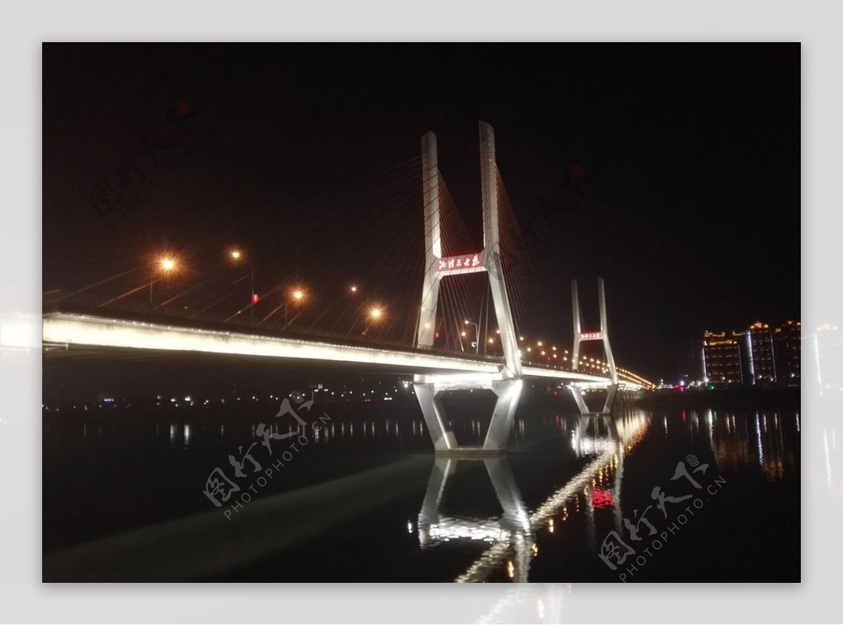 湖南湘潭三大桥夜景