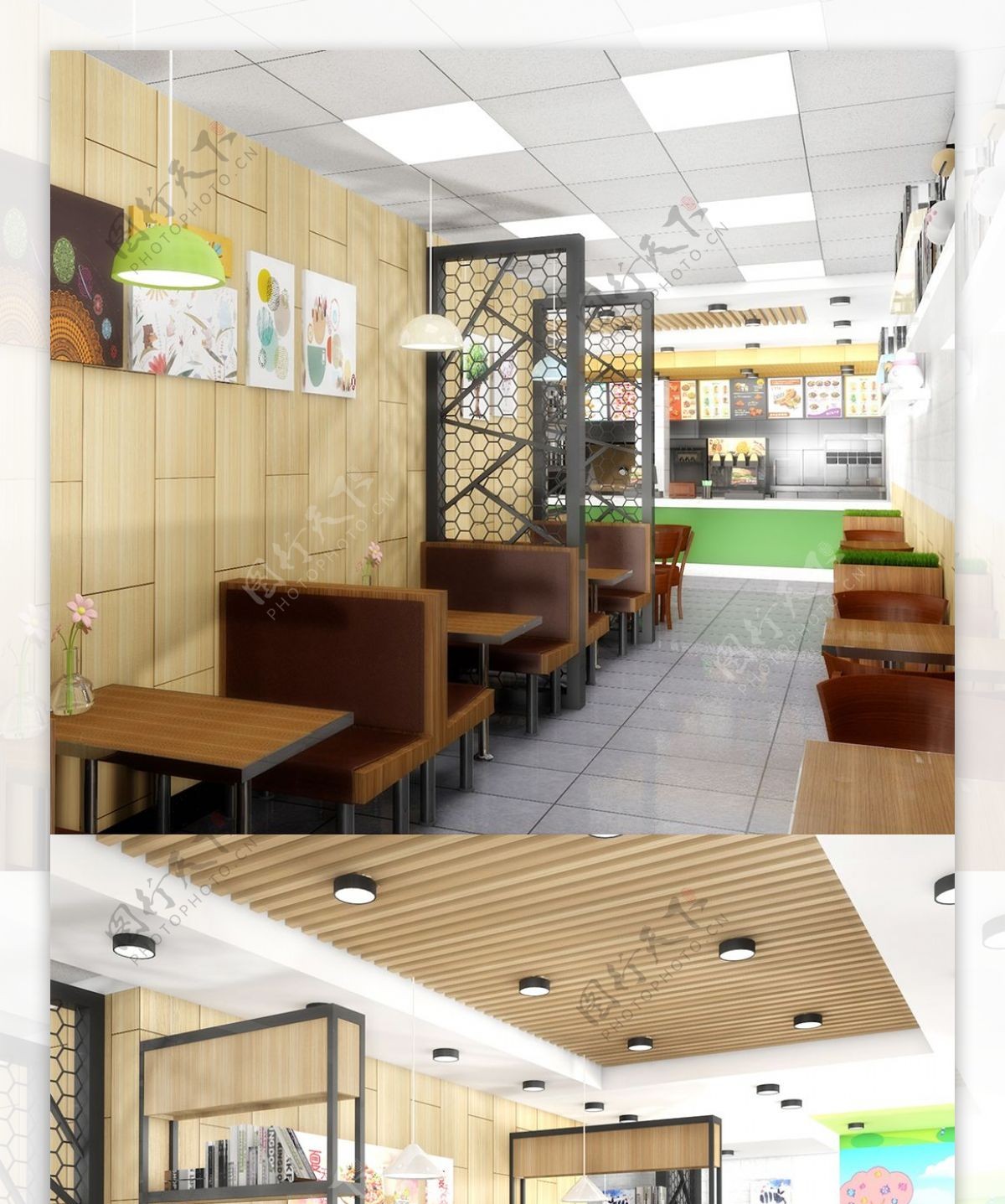 餐厅效果图设计模板