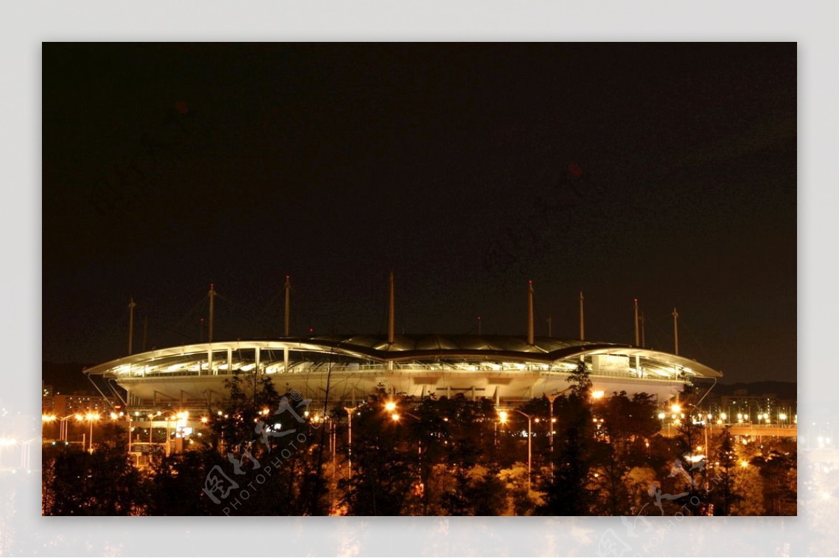 城市夜景自然景观建筑风景