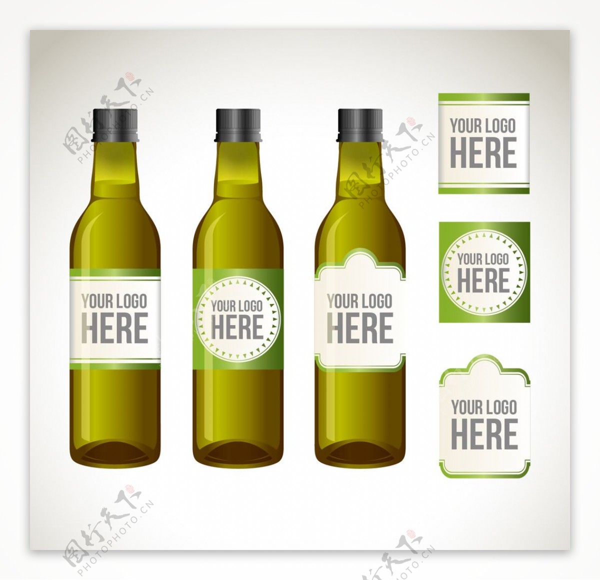 橄榄油瓶标签