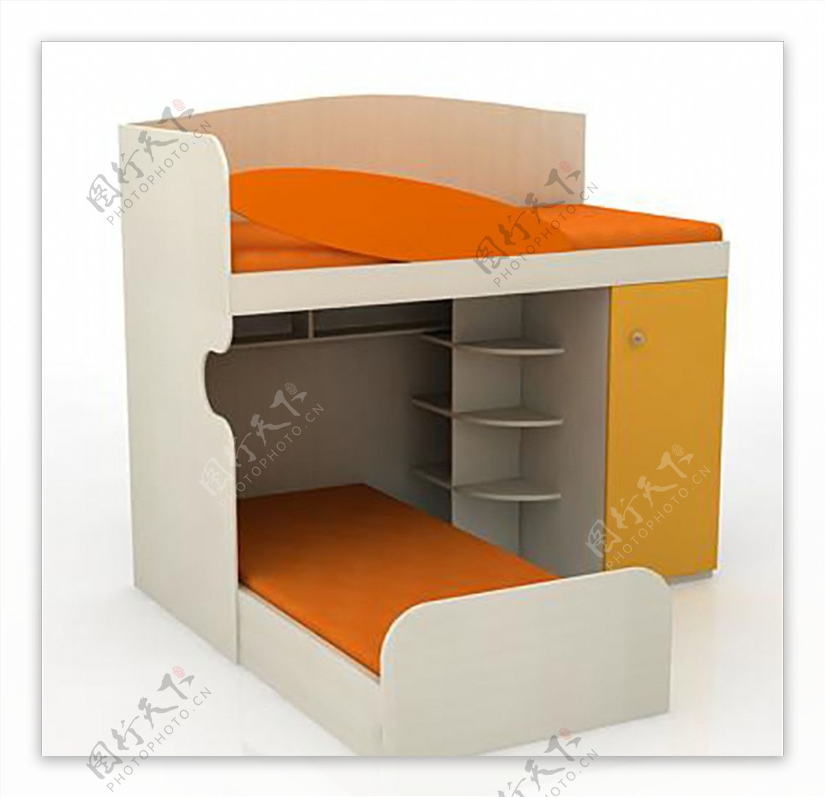 儿童房组合床3D模型