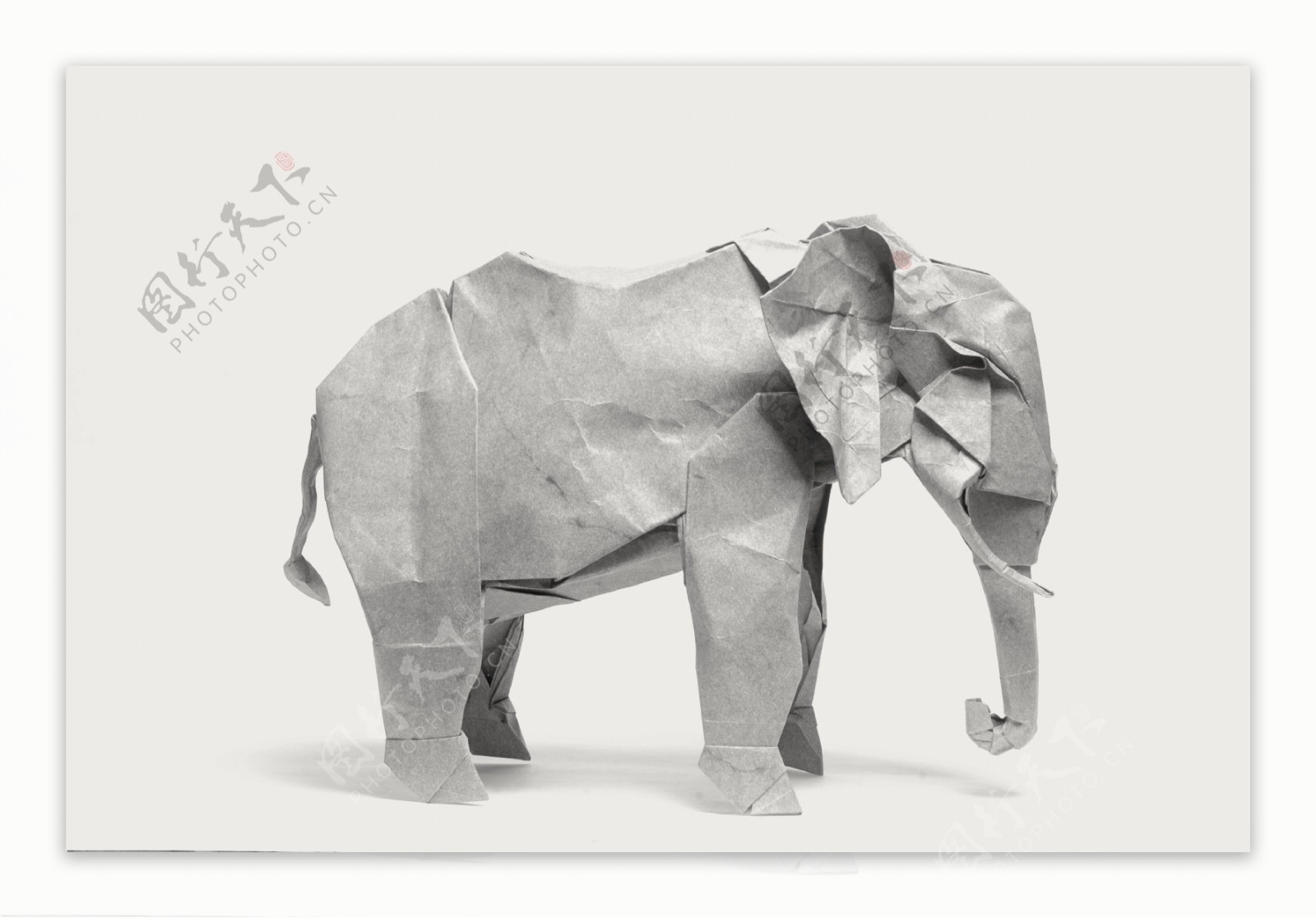 手绘大象工业风立体水泥雕塑