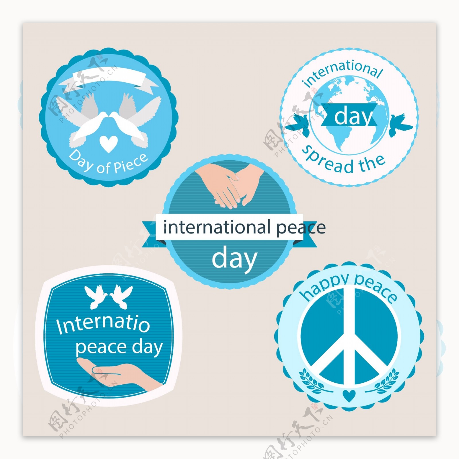 多款世界和平节日图片矢量素材